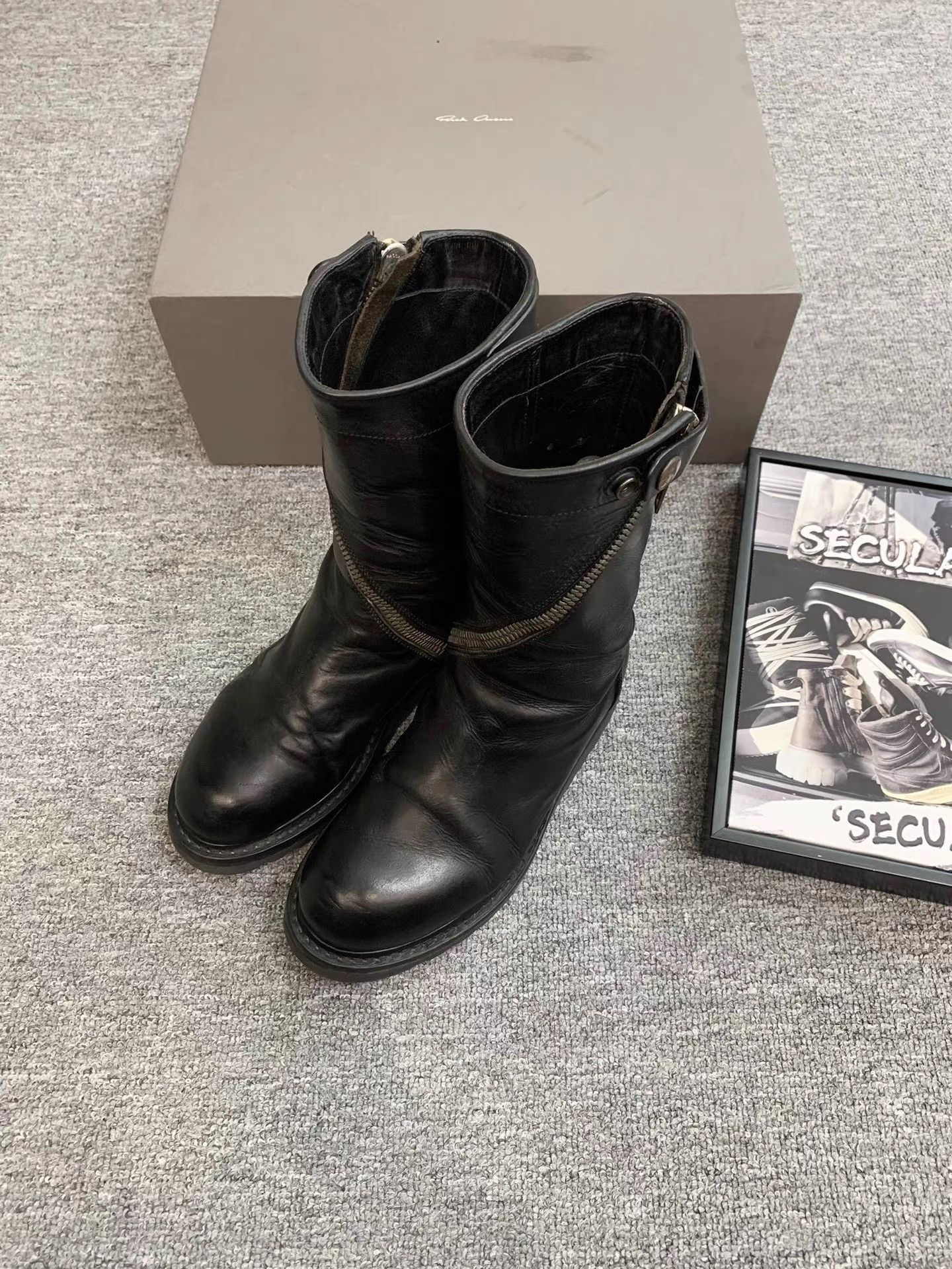 Rick Owens Rick Owens 13AW Mainline Spiral Zip Military Boots K34 Size US 6 / IT 36 - 4 Thumbnail