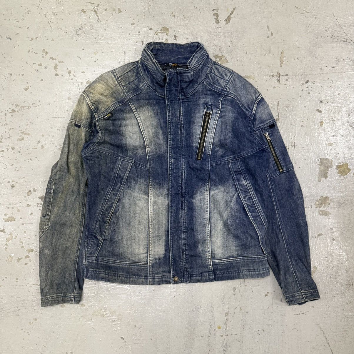 Hysteric Glamour FIELDCORE biker jacket japanese mudwash riot punk Size US XL / EU 56 / 4 - 1 Thumbnail