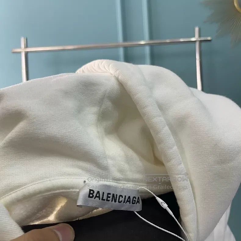 Balenciaga Balenciaga White crown logo hoodie Size US XS / EU 42 / 0 - 3 Thumbnail