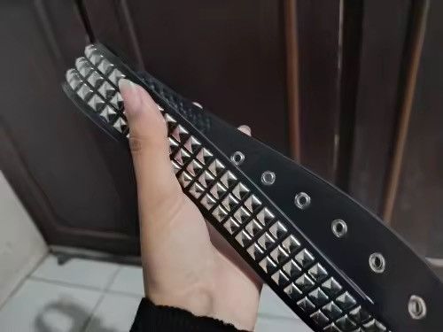 Japanese Brand 103 cm Aoyama x Hioki Pyramid Studded Belt (classic) Size ONE SIZE - 5 Thumbnail