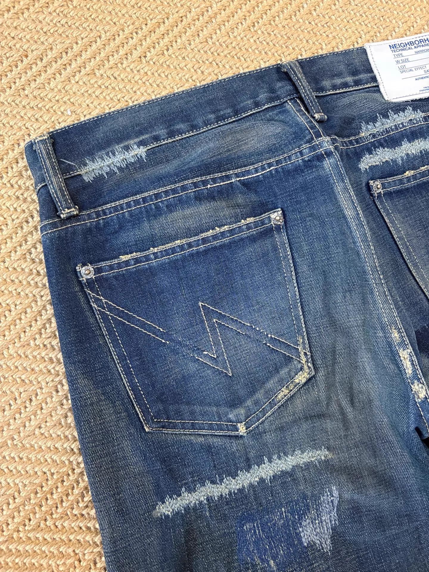 Neighborhood NBHD 2007 SCAB Washed Scab Jeans Narrow M Near New Size US 32 / EU 48 - 6 Thumbnail