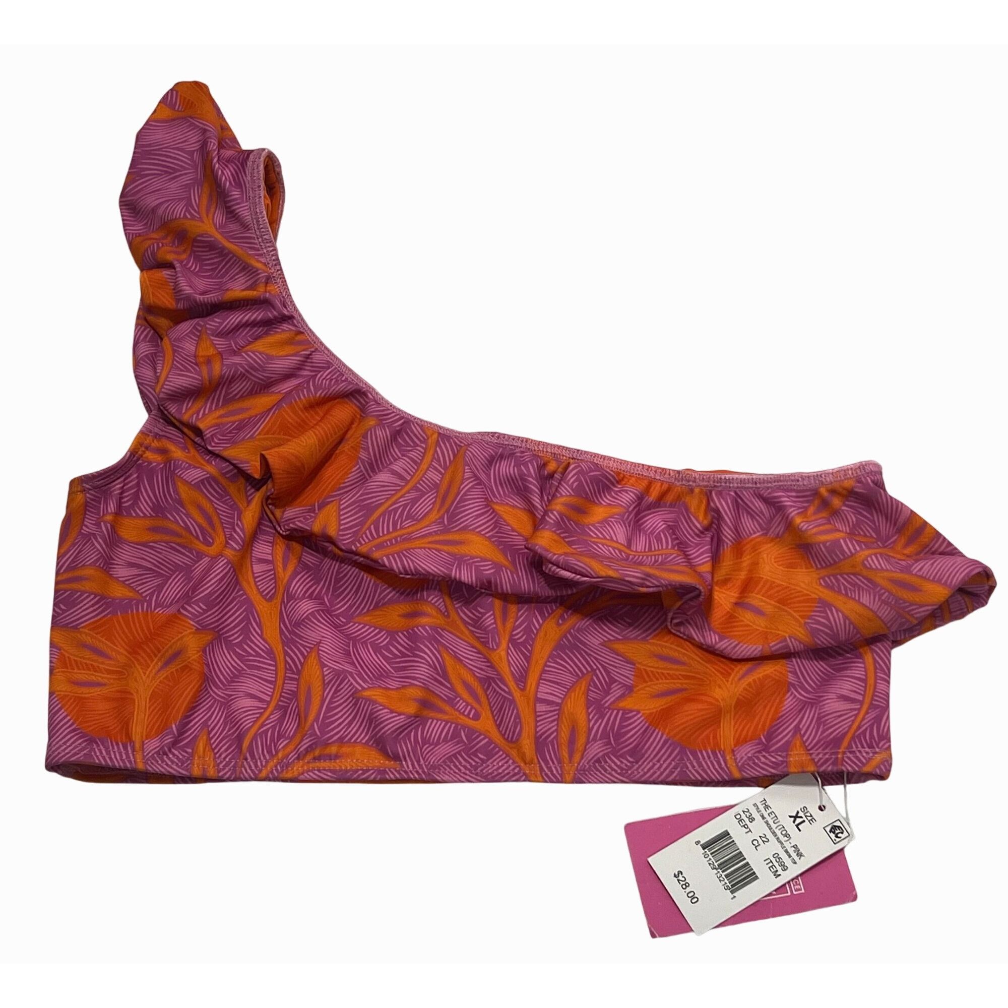 Other Liberty & Justice-Women's One Shoulder Ruffle Bikini Top - P Size ONE SIZE - 6 Thumbnail