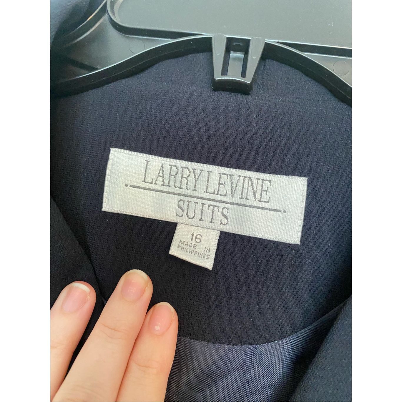 Larry Smith Larry Levine Suits NWT Trimmed Blazer in Midnight Navy, Sz 1 Size XXL / US 16-18 / IT 52-54 - 4 Thumbnail