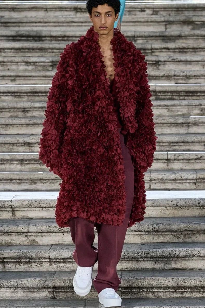 Maison Margiela Maison Margiela Size 36 Burgundy fur coat 2501-Nextarrow Size US XXS / EU 40 - 5 Thumbnail