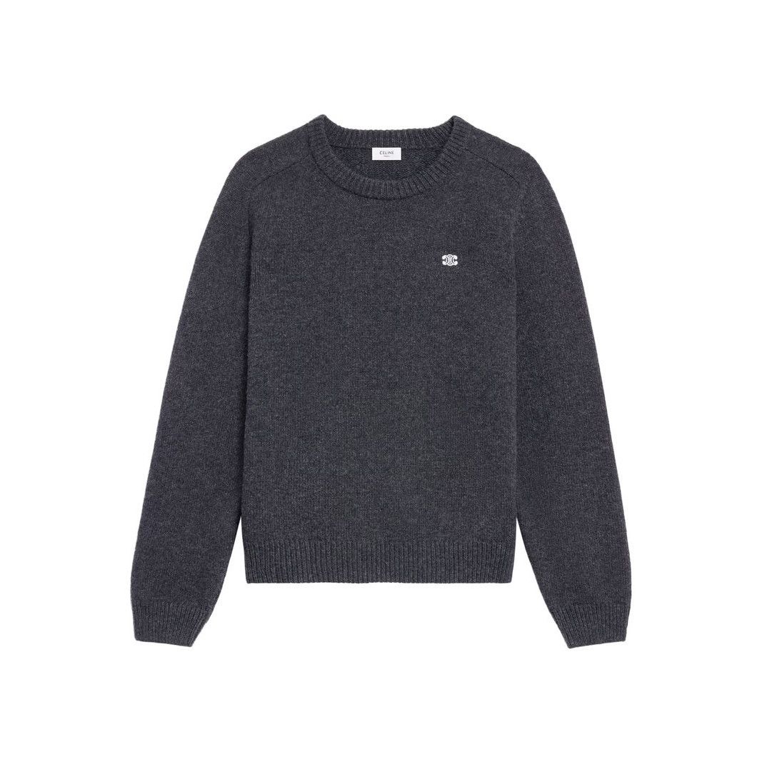 Celine CELINE $1350 ANTHRACITE Wool/Cashmere Sweater New & Authenti Size US L / EU 52-54 / 3 - 1 Thumbnail