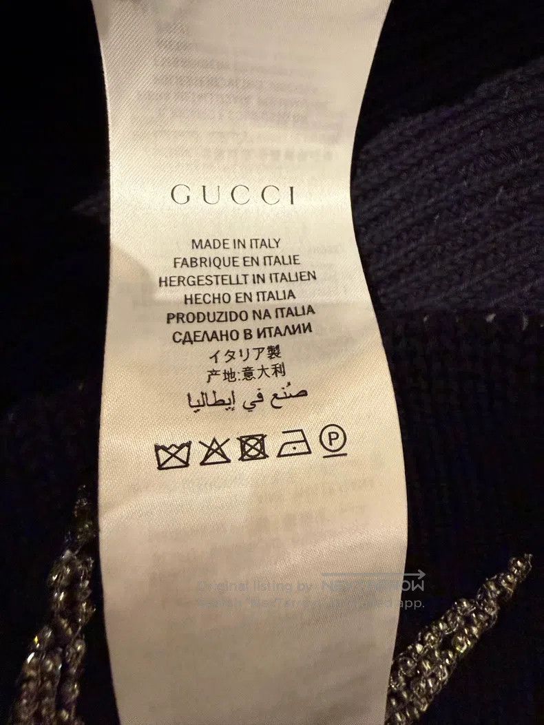 Gucci Gucci Gold thread pearl rhinestone heavy industry knitted Size S / US 4 / IT 40 - 5 Thumbnail