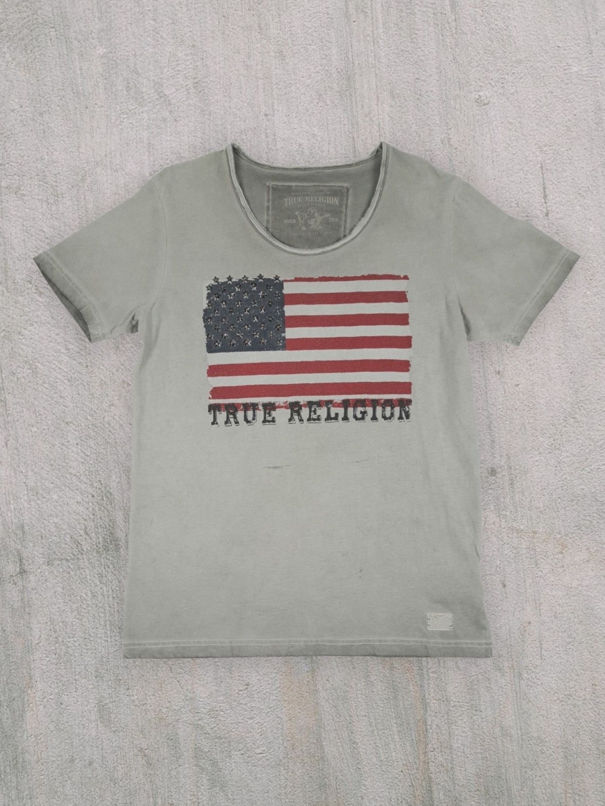 True Religion × Vintage Y2K HYPE AMERICAN FLAG TRUE RELIGION VINTAGE TEE Size US M / EU 48-50 / 2 - 1 Thumbnail
