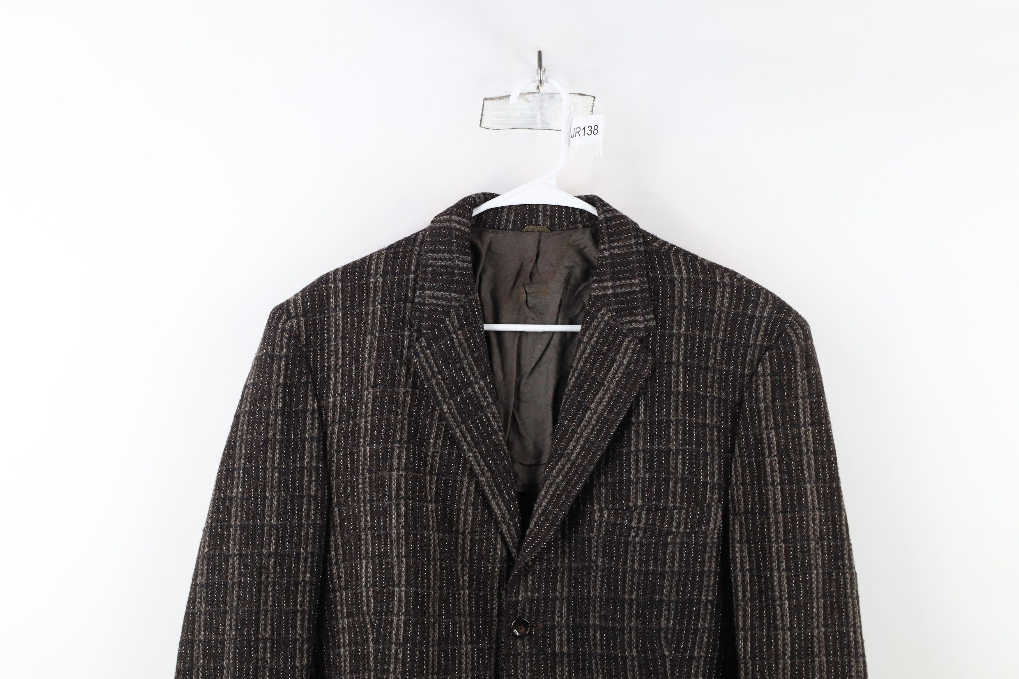 Vintage Vintage 50s 60s Streetwear Wool Tweed Suit Jacket Blazer USA Size US L / EU 52-54 / 3 - 2 Thumbnail