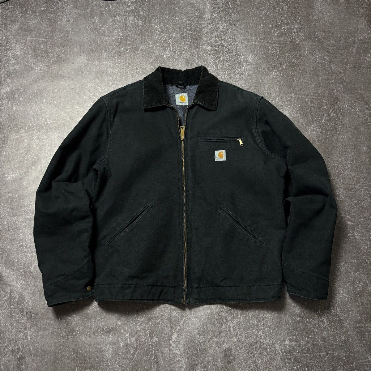Carhartt × Streetwear × Vintage CARHARTT BLACK FADED DETROIT 