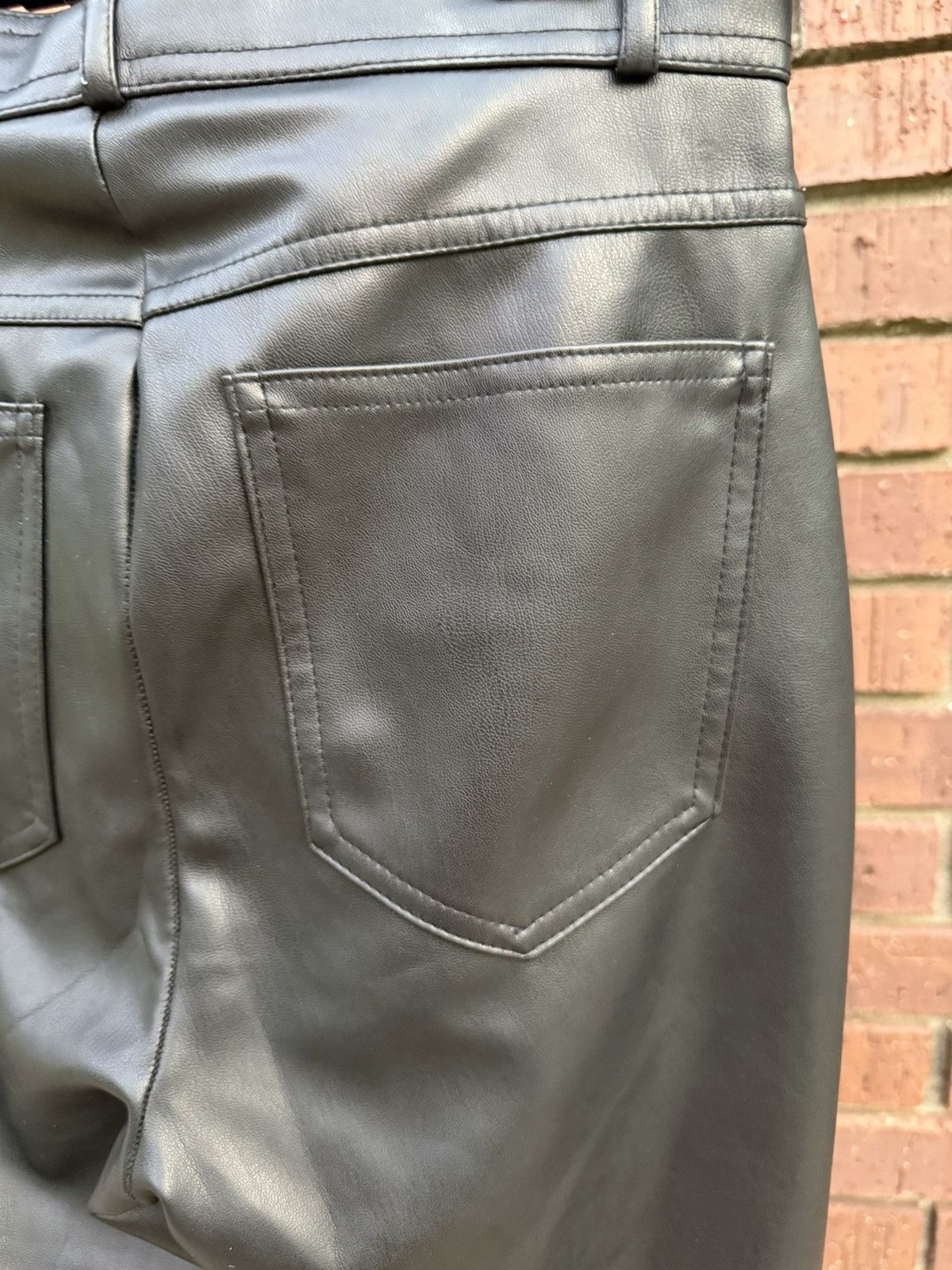 Zara ZARA WOMAN Black Faux Leather High Skinny Pants Size Small Size 27" / US 4 / IT 40 - 7 Thumbnail