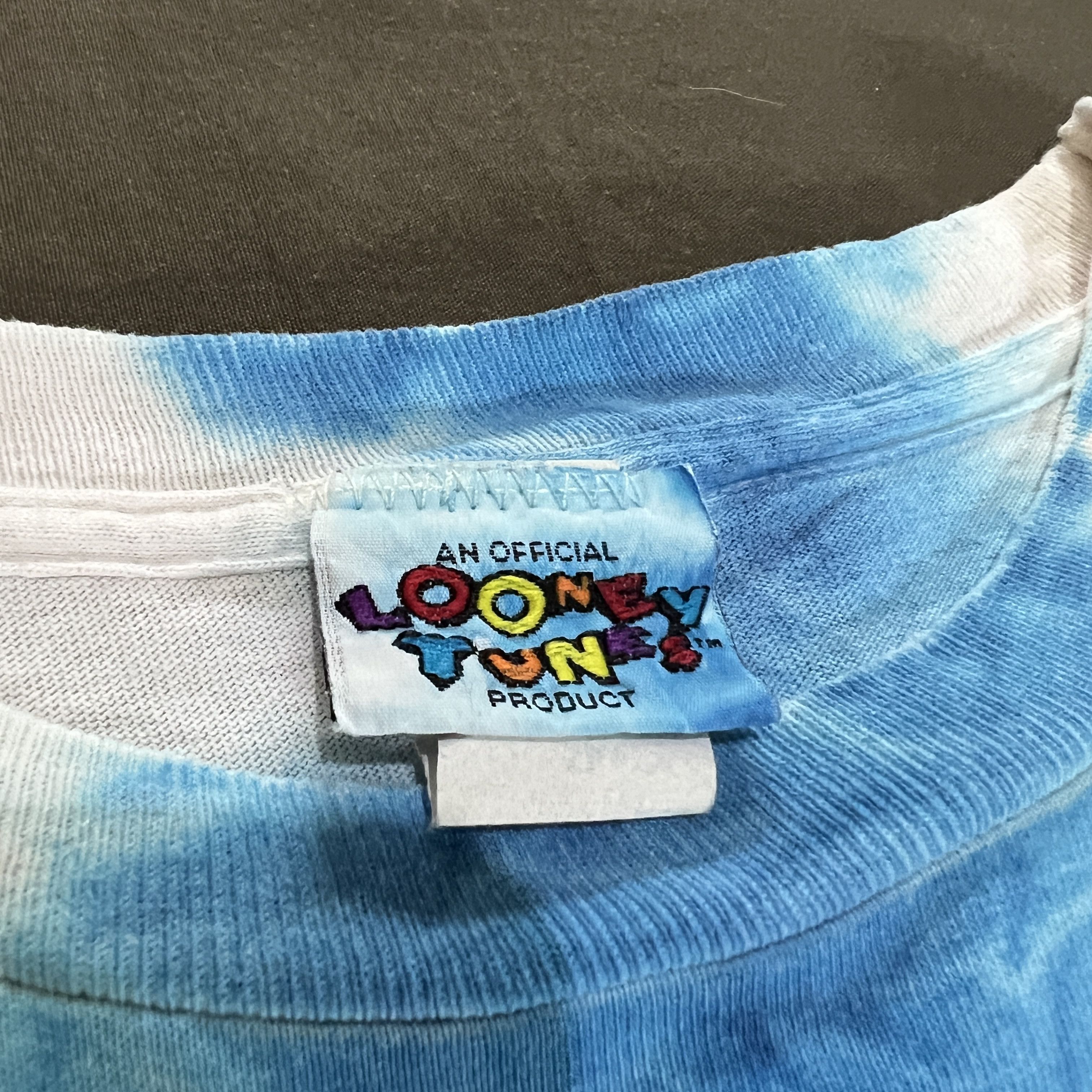 Disney Vintage 90s Looney Tunes Tee Freeze Tweety Taz Tie Dye Size US XL / EU 56 / 4 - 7 Thumbnail