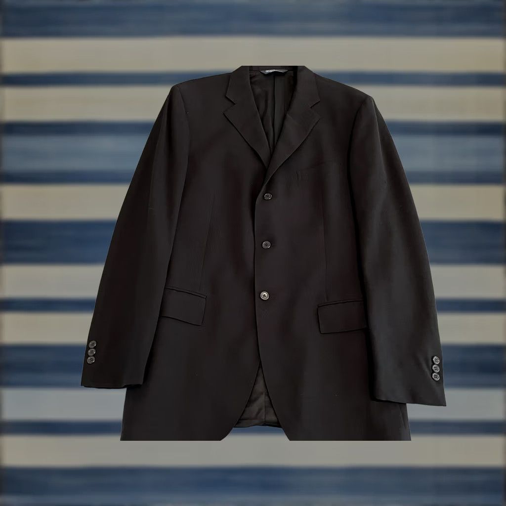 Polo Ralph Lauren VINTAGE Polo Ralph Lauren Black Wool Mohair Blazer Sport Coat Jacket 42L Mens Blue Label Size US XL / EU 56 / 4 - 1 Thumbnail