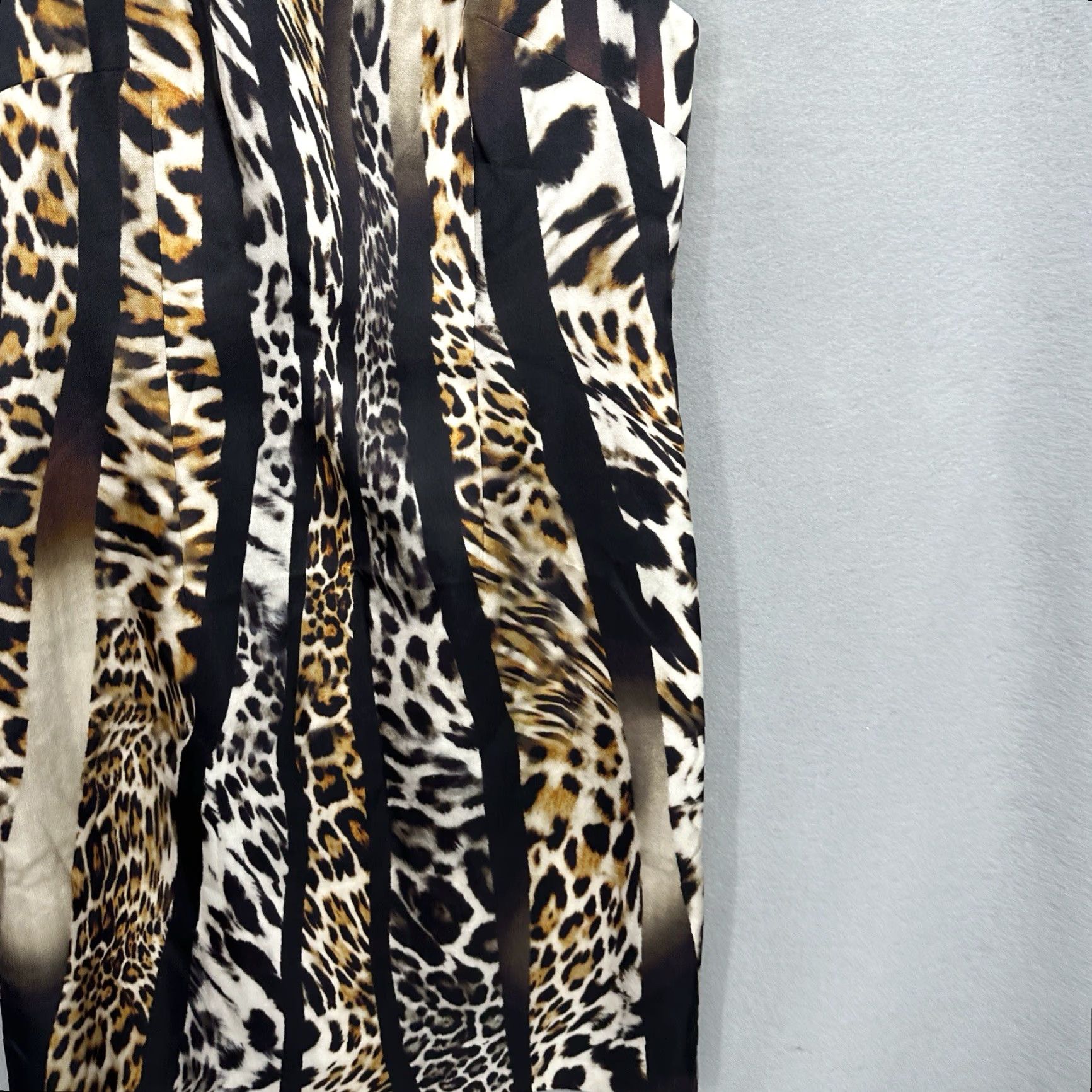KOBI HALPERIN Kobi Halperin Kery Dress Women XS Animal Print Shift Leopard Clothing Sleeveless Black Silk Knee Vintage No Size XS / US 0-2 / IT 36-38 - 6 Thumbnail