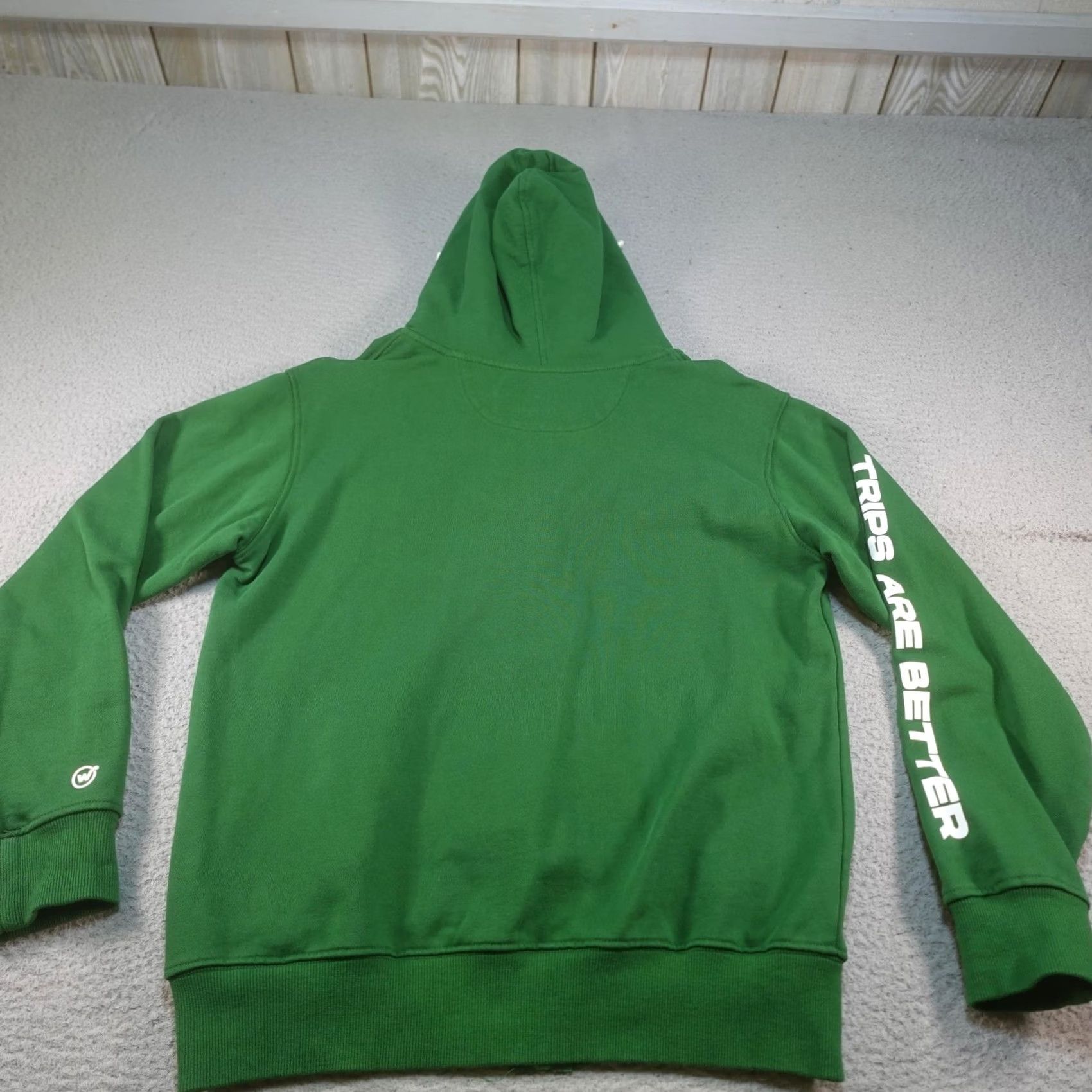 Logo 7 Wondergrove Hoodie Mens Small Green Graphic Print Stash Buds Full Zip Pocket Embroidered Logo Size US S / EU 44-46 / 1 - 3 Thumbnail