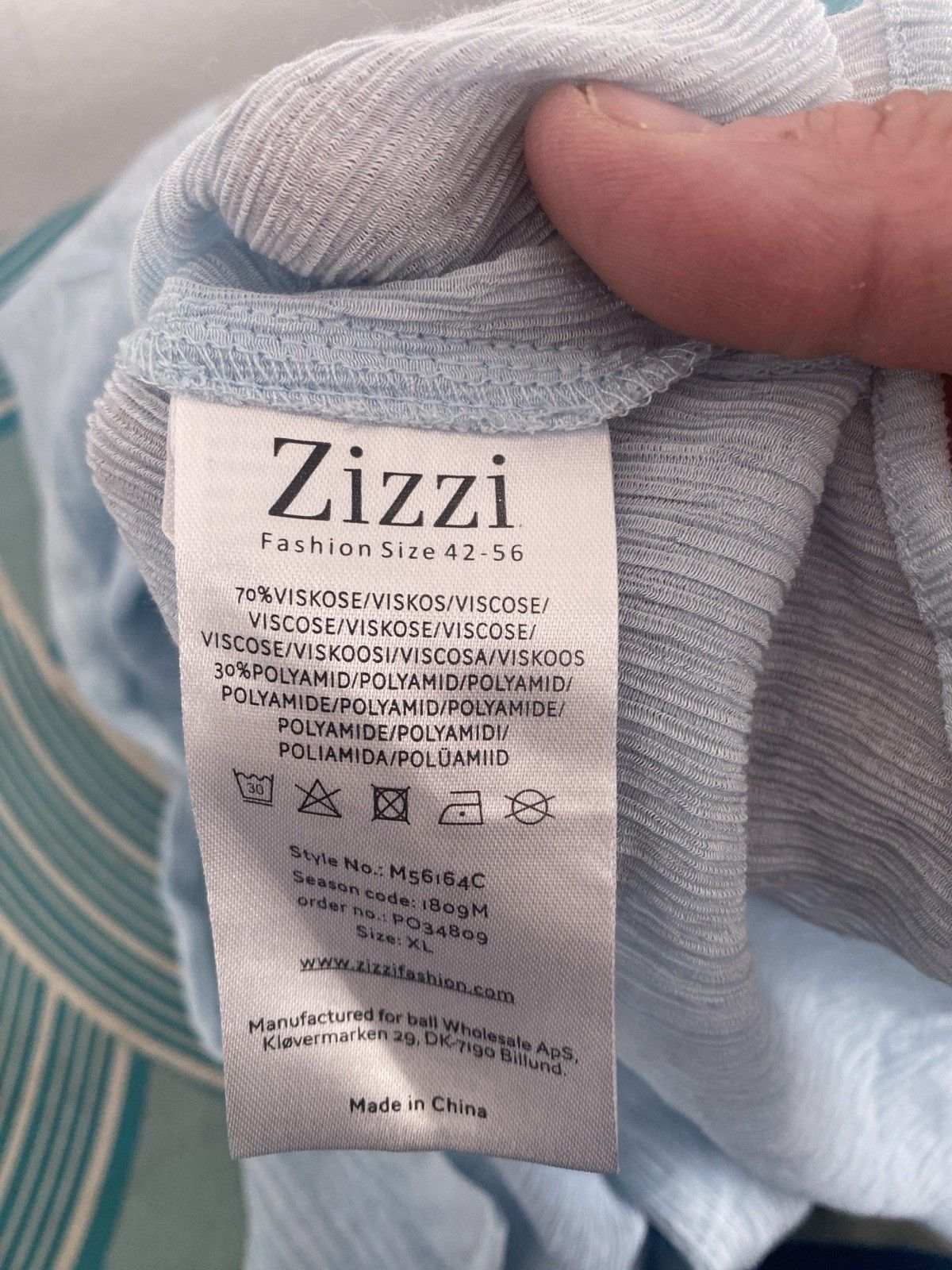 Other Zizzi Blouse Blue Size 42-56 One Size At25 Size XXL / US 16-18 / IT 52-54 - 3 Thumbnail