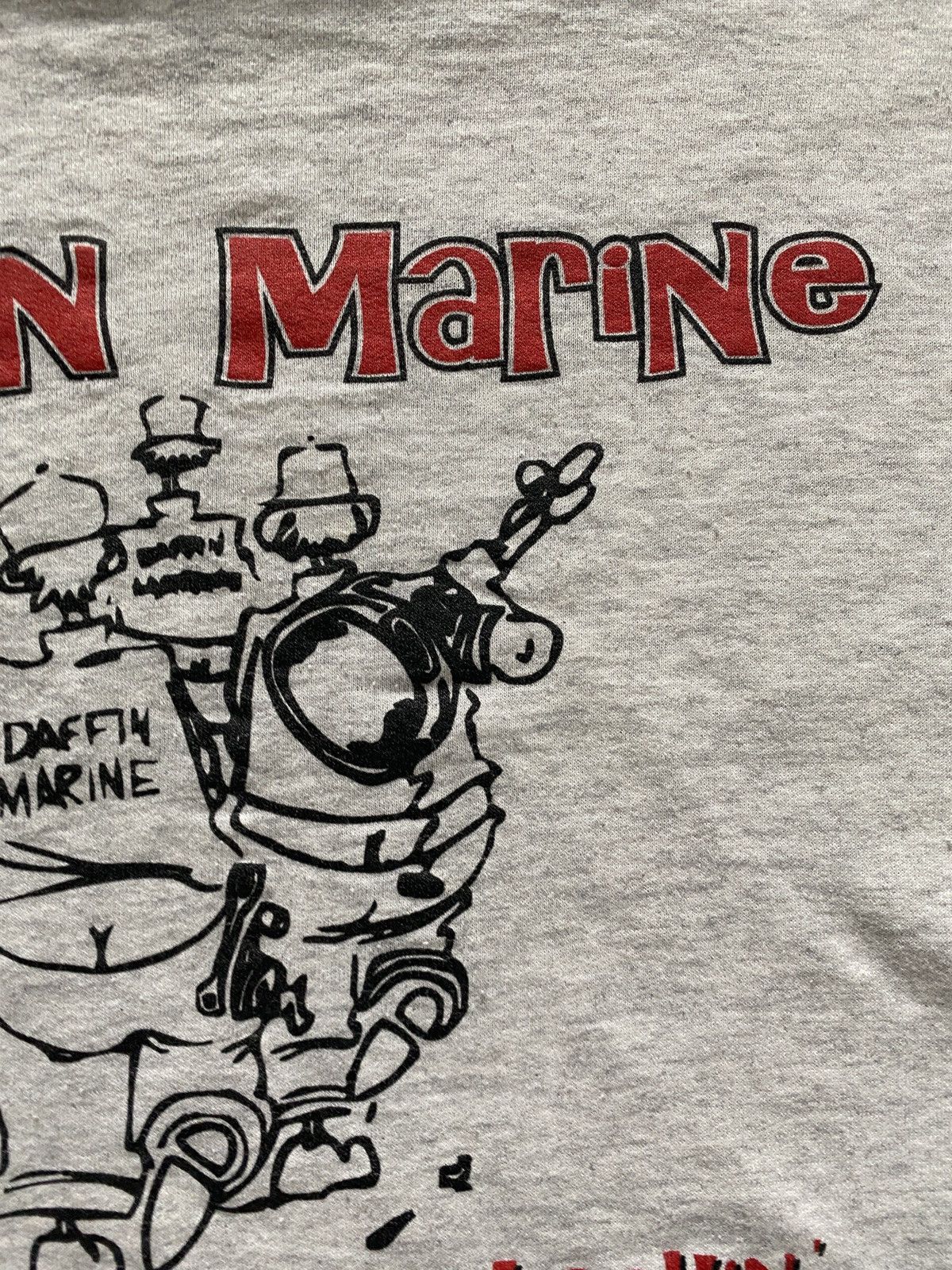 Hanes Vintage Daffin Marine Fishing Short Boxy Crewneck Sweatshirt Size US XL / EU 56 / 4 - 16 Thumbnail