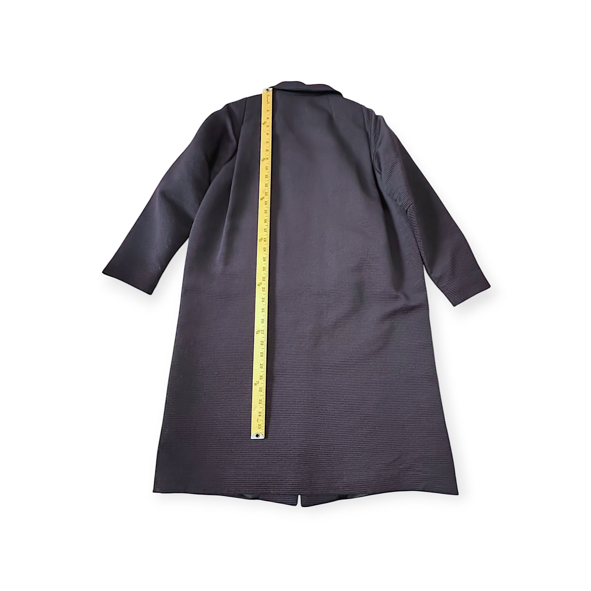 Dries Van Noten Dries Van Noten Ribbed Oversized Coat (L) Size L / US 10 / IT 46 - 12 Thumbnail