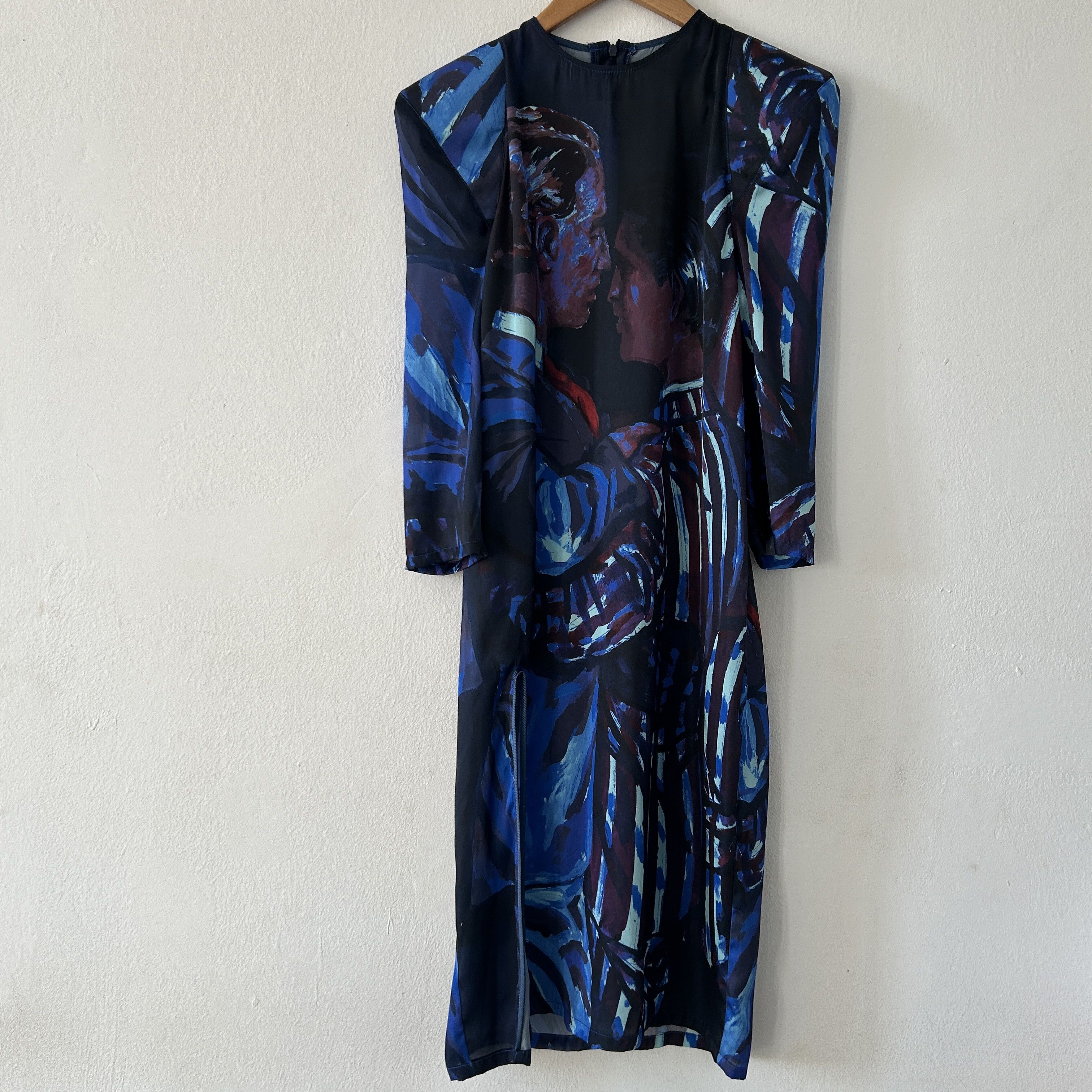 Other Handmade designer padded dancing men couple slit dress Size S / US 4 / IT 40 - 7 Thumbnail