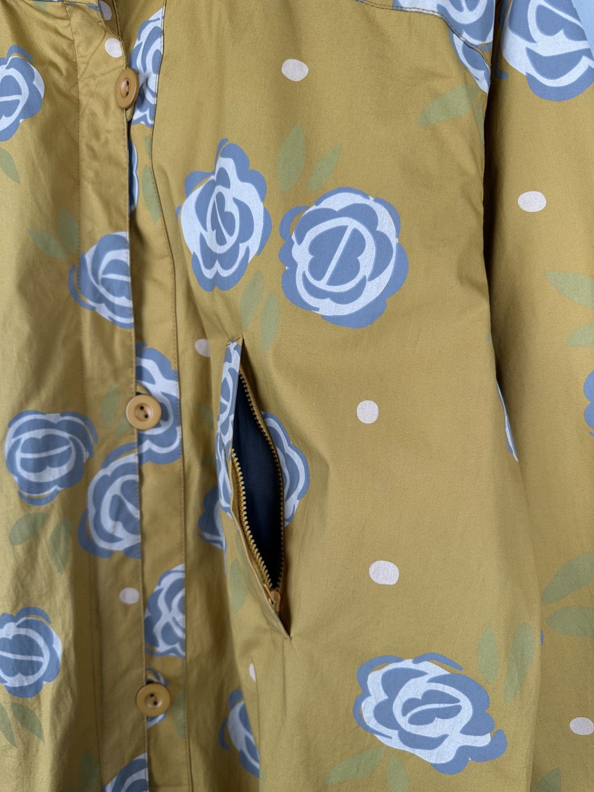 Gudrun Sjoden GUDRUN SJODEN Rain Coat Jacket Flowers Womens Size S / US 4 / IT 40 - 6 Thumbnail