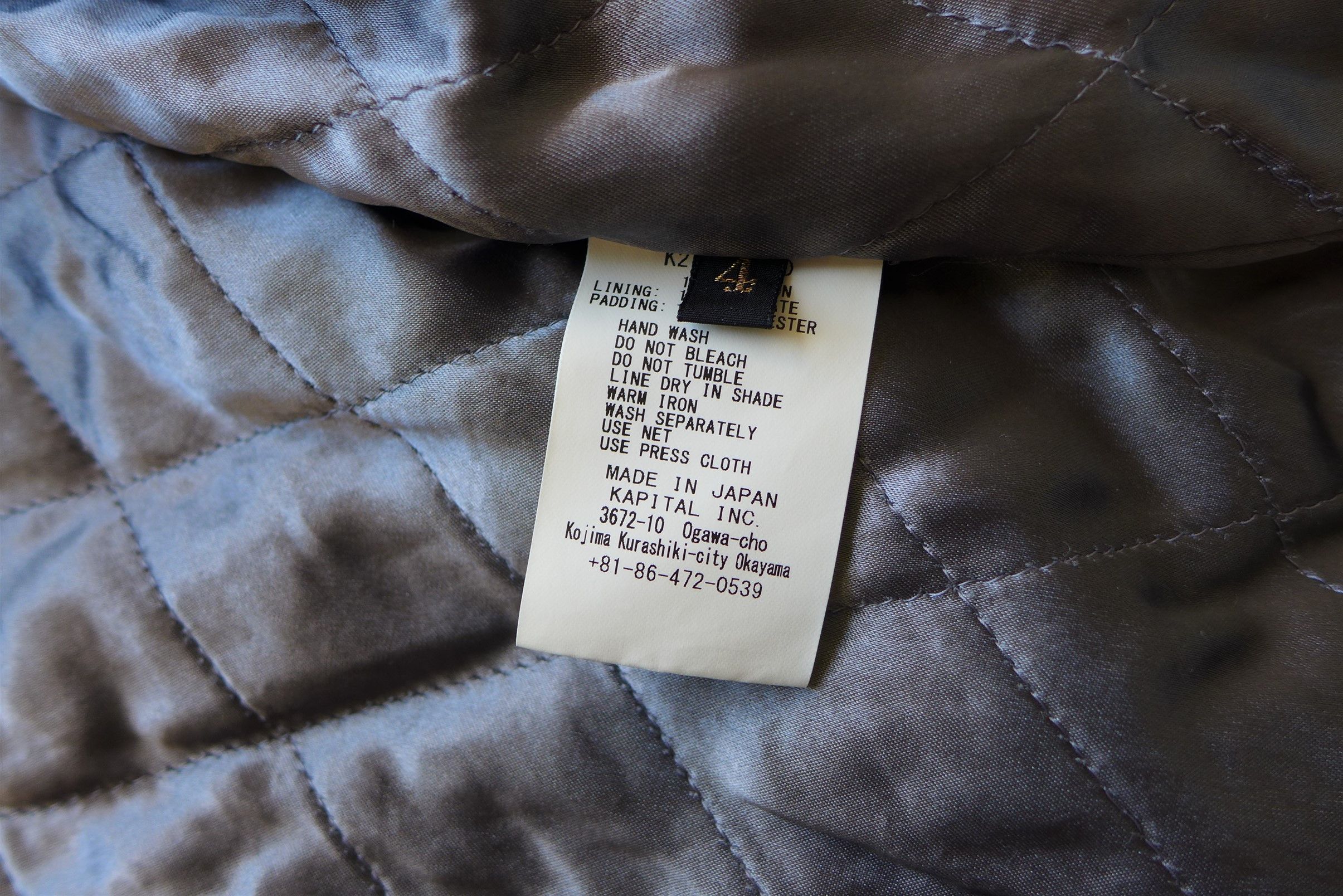 Kapital Kapital Quilted Samu Blouson - 8oz Washed Indigo Denim Size US XL / EU 56 / 4 - 17 Thumbnail