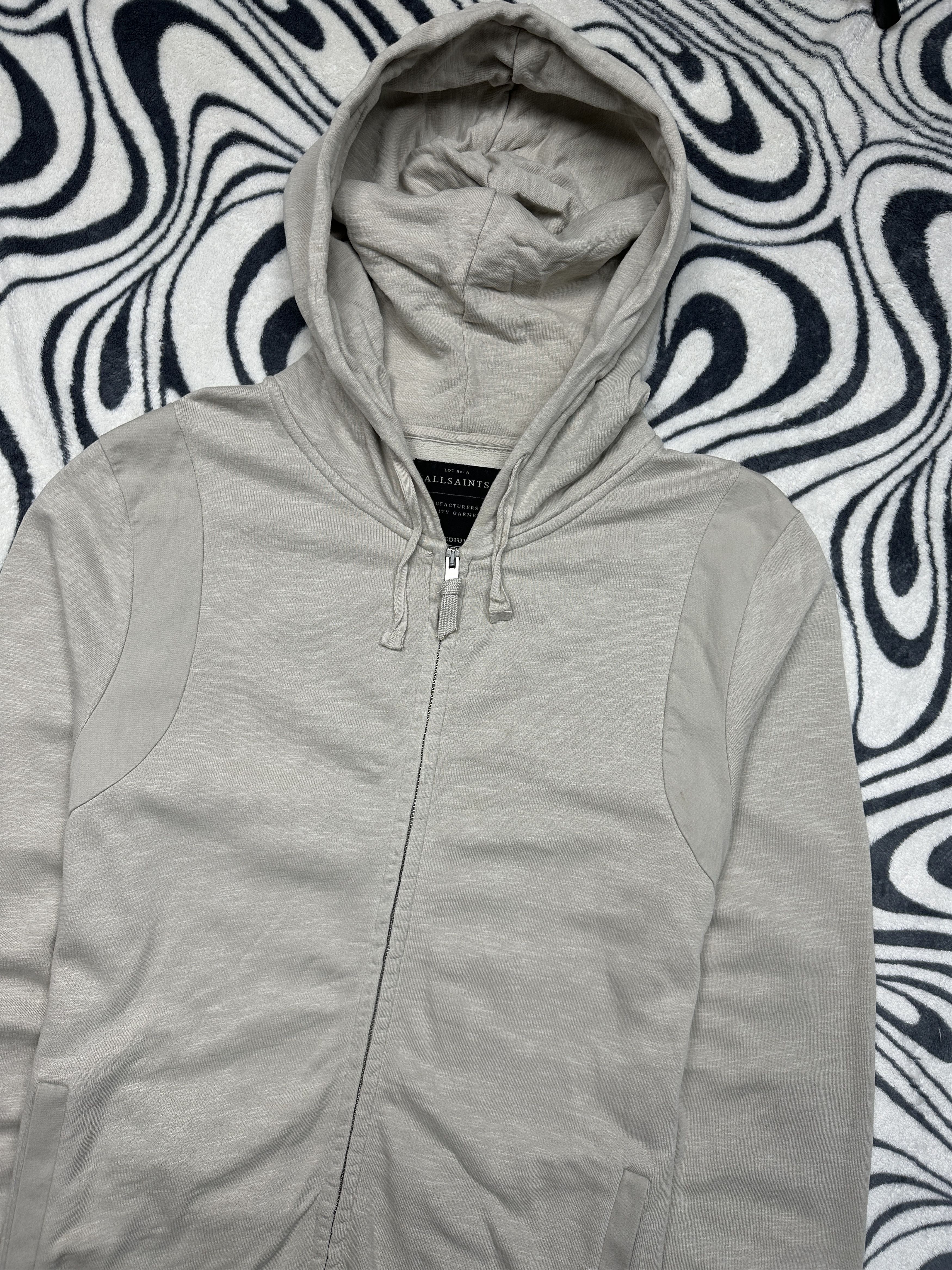 Allsaints Allsaints Mens Brachium Full Zip Hoodie Size US M / EU 48-50 / 2 - 2 Thumbnail