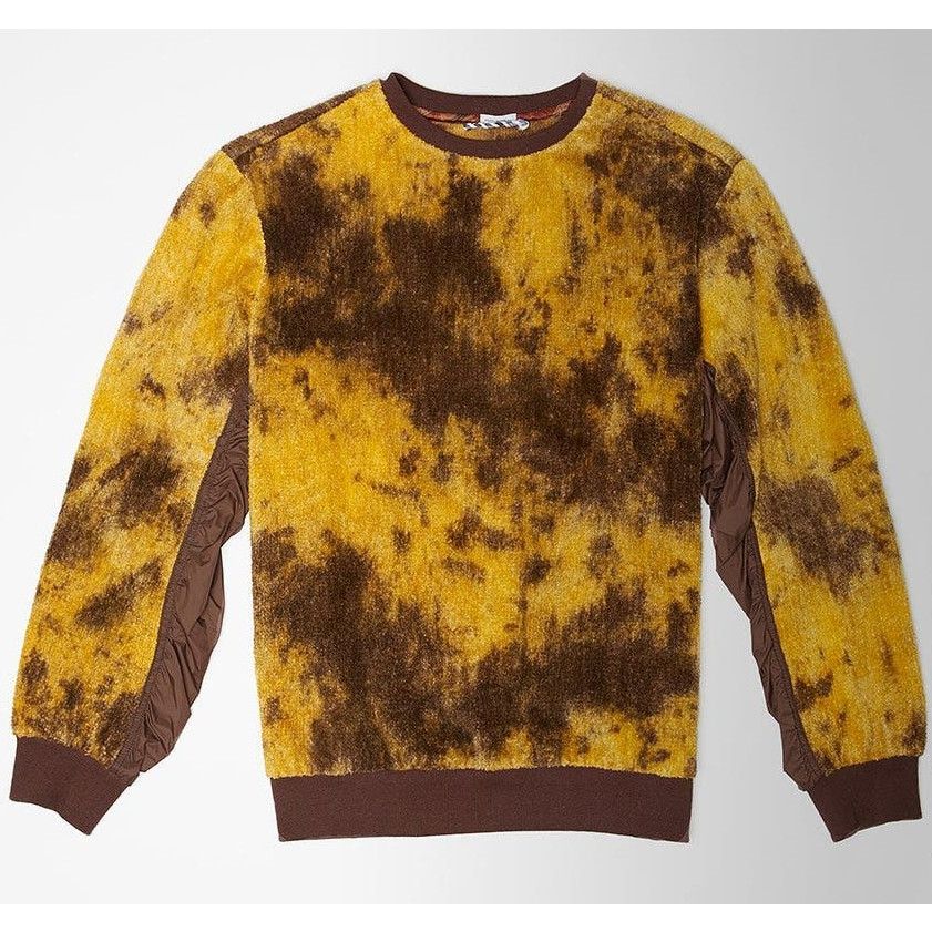 image of Post Imperial Ikeja Sweatshirt Deadstock Chenille Cotton - L NWT $245 in Yellow, Men's (Size Large)