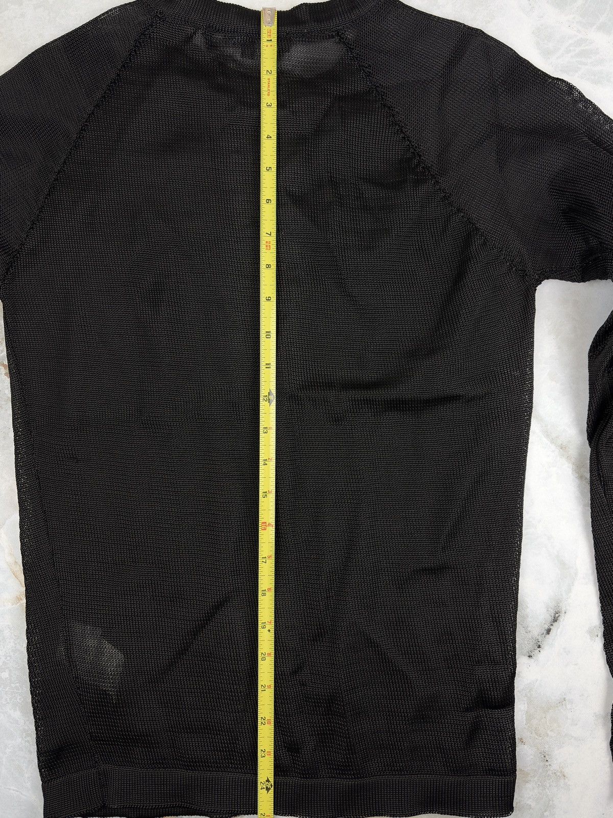 Raf Simons AW06 Raf Simons Mesh Rubber Knit Raglan Sweater Black Size US S / EU 44-46 / 1 - 6 Thumbnail
