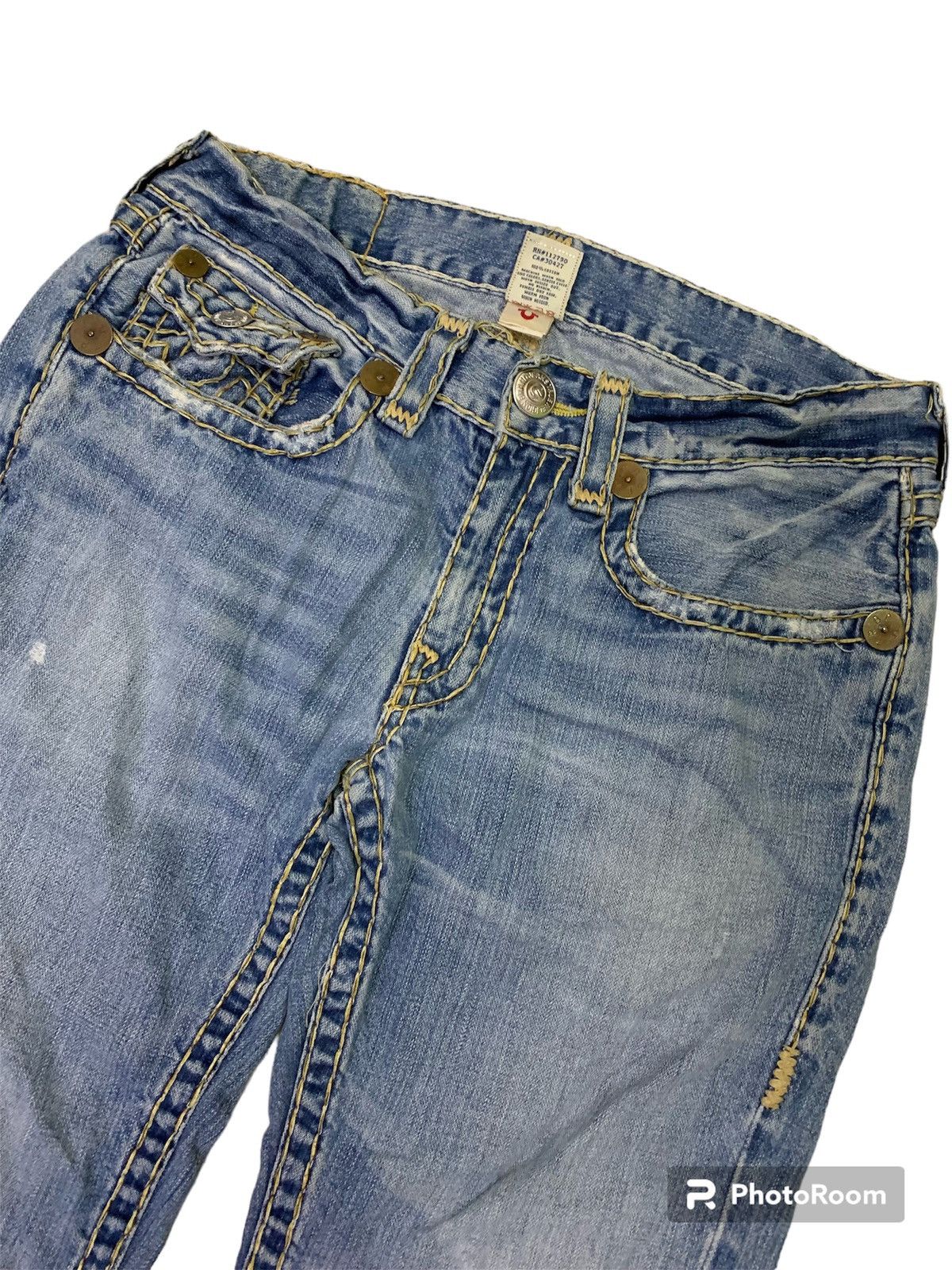 True Religion True Religion Ripped Denim Size US 33 - 5 Thumbnail