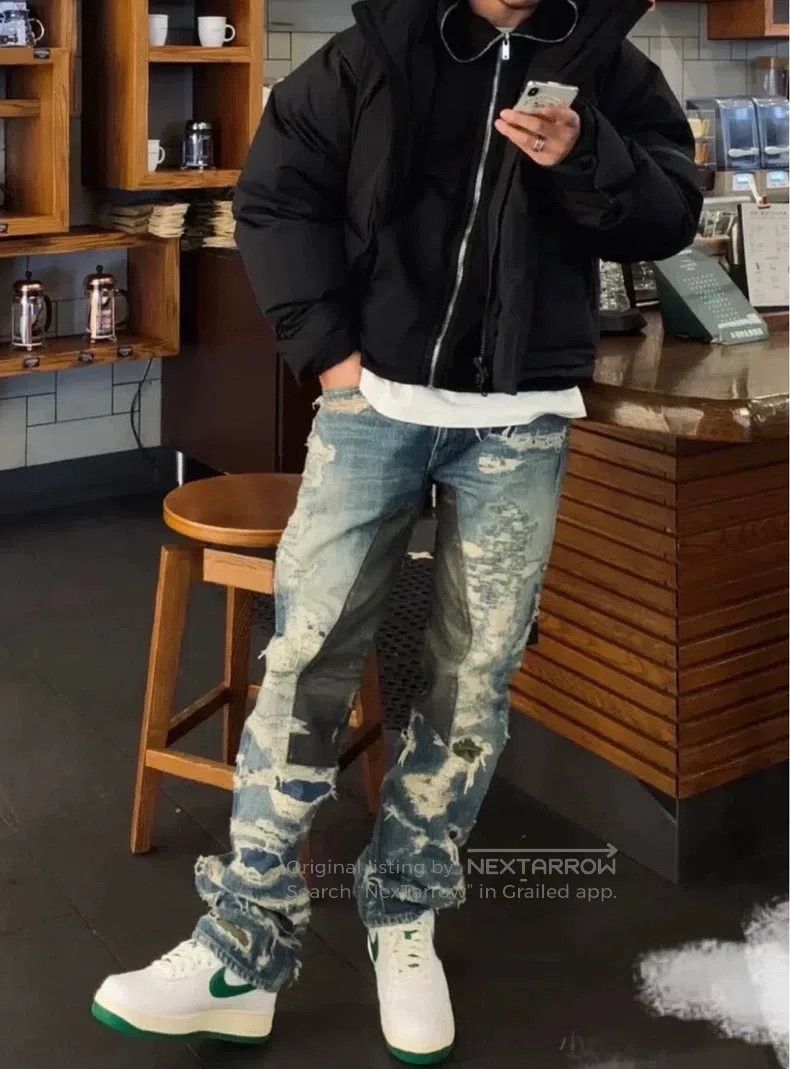 Givenchy Givenchy Blue Hole Zipper Casual Denim Pants Size US 30 / EU 46 - 8 Thumbnail