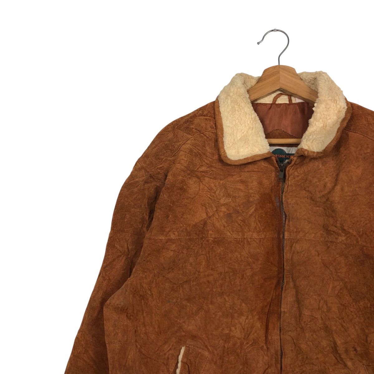 Japanese Brand 📌Vtg Biker Leather Jacket Out Brook Fur Collar Issey Miyake Size US L / EU 52-54 / 3 - 8 Thumbnail