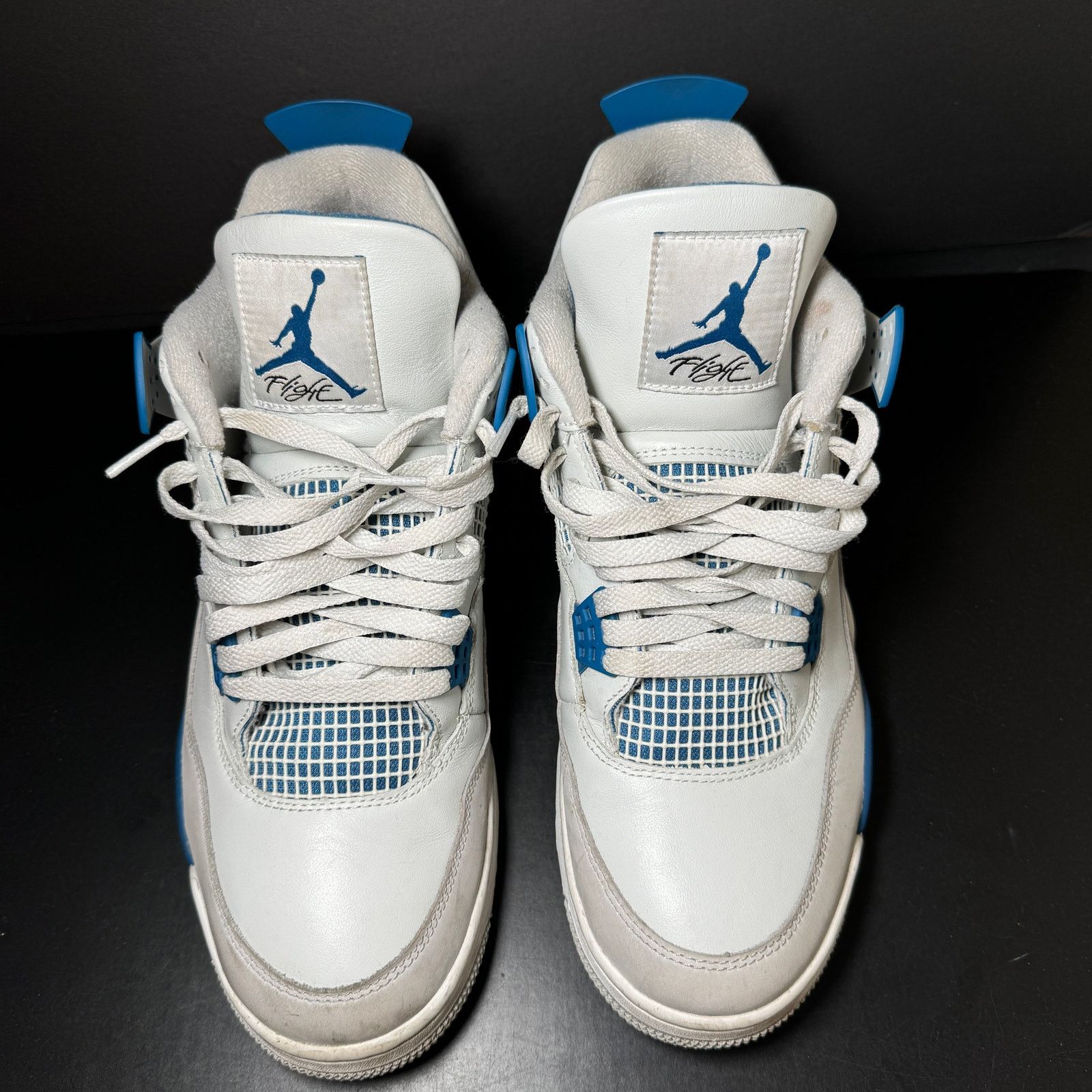 Jordan Brand × Nike Size 12.5 Air Jordan 4 Retro Military Blue 2024 Men's Shoes Size US 12.5 / EU 45-46 - 4 Thumbnail