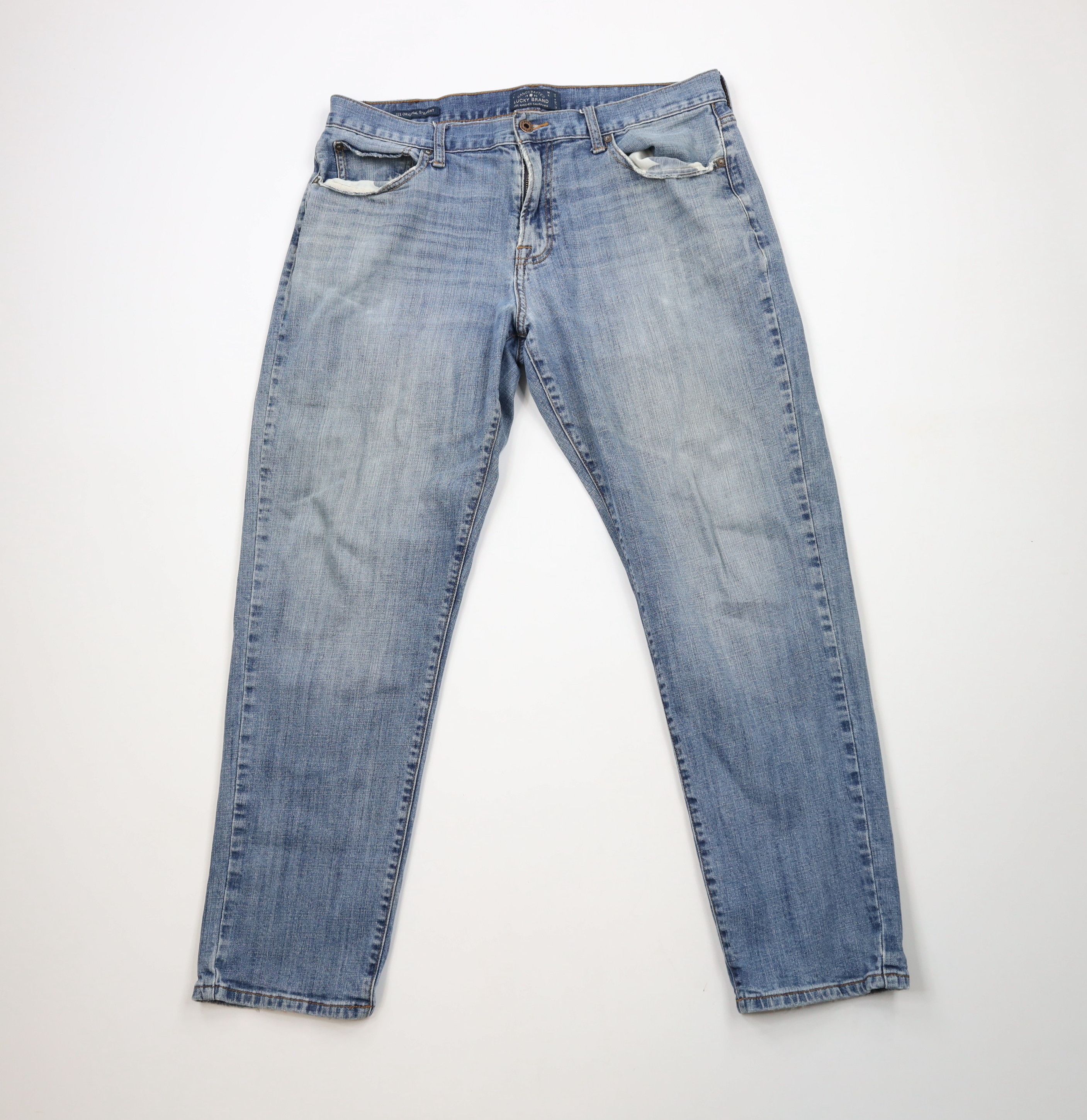 Lucky Brand × Vintage Vintage Y2K Lucky Brand 221 Original Straight Leg Jeans Size US 38 / EU 54 - 1 Thumbnail