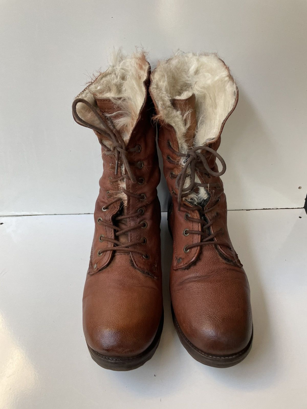 A.S.98 A.S.98 Airstep Fur Leather Brown Boots EUR 41 / USA 9.5-10 Size US 10 / IT 40 - 4 Thumbnail