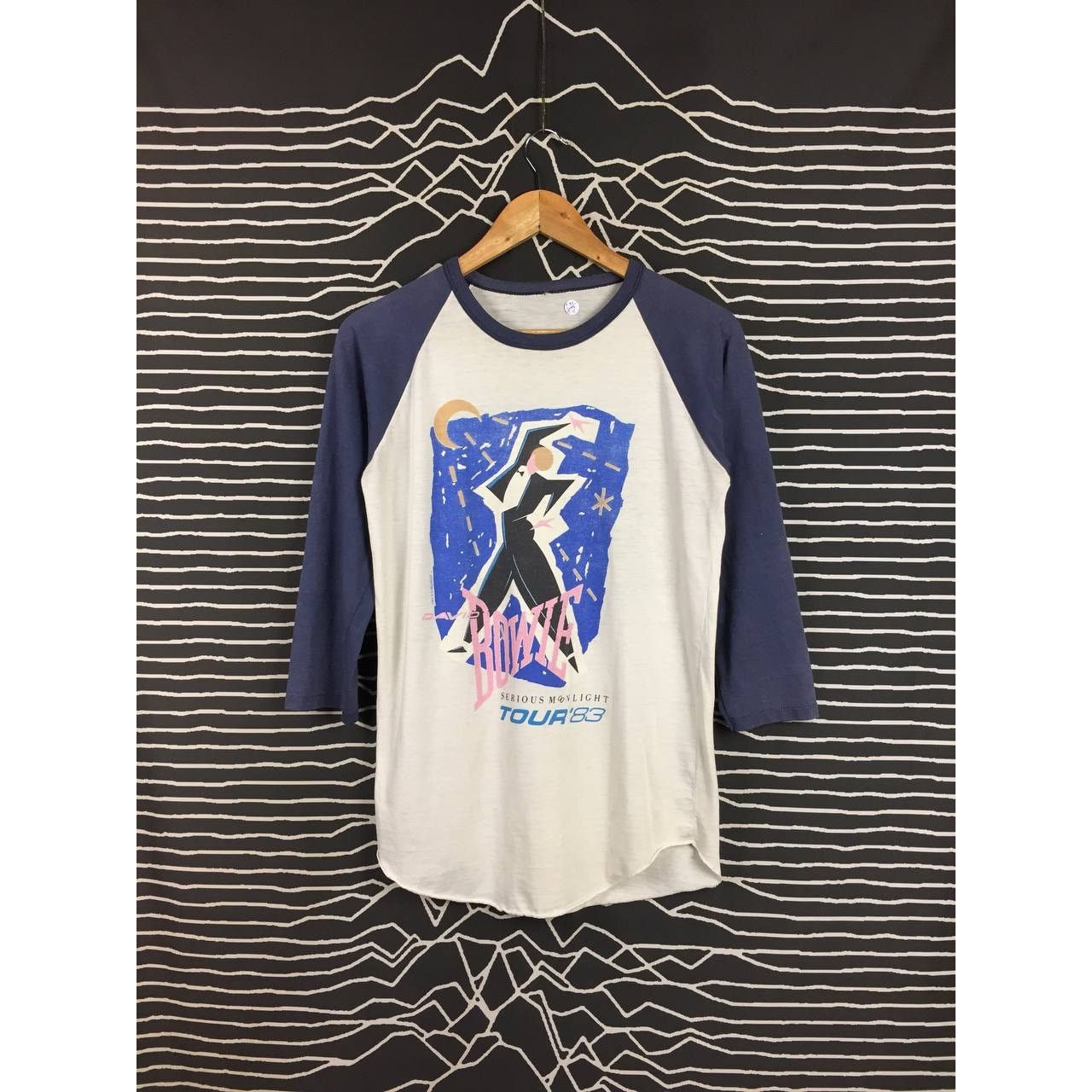 Band Tees Vtg 80s David Bowie Serious Moonlight Tour 83 Raglan Tee Size US S / EU 44-46 / 1 - 2 Thumbnail