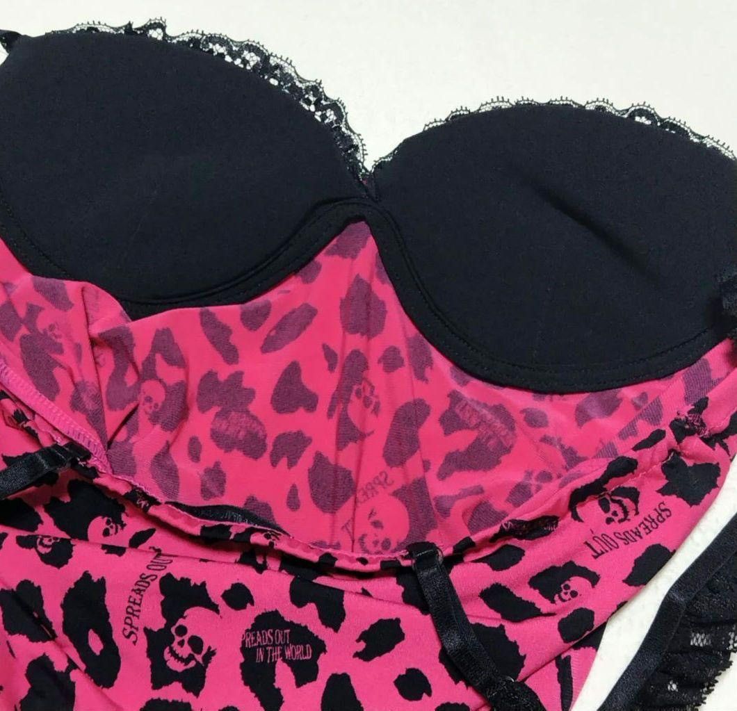 Japanese Brand CORNFLAKE skull leopard camisole 💗☠️ Size L / US 10 / IT 46 - 10 Thumbnail