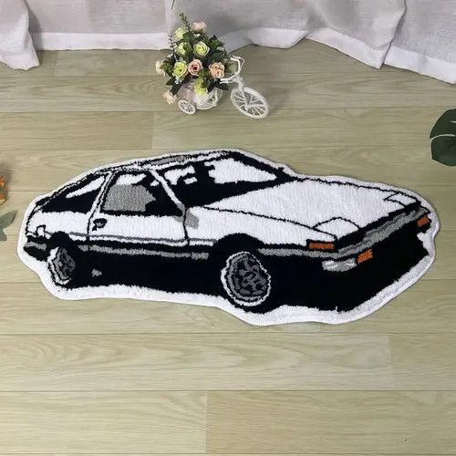 Designer Retro Racing Tufted Rugs Size ONE SIZE - 3 Thumbnail