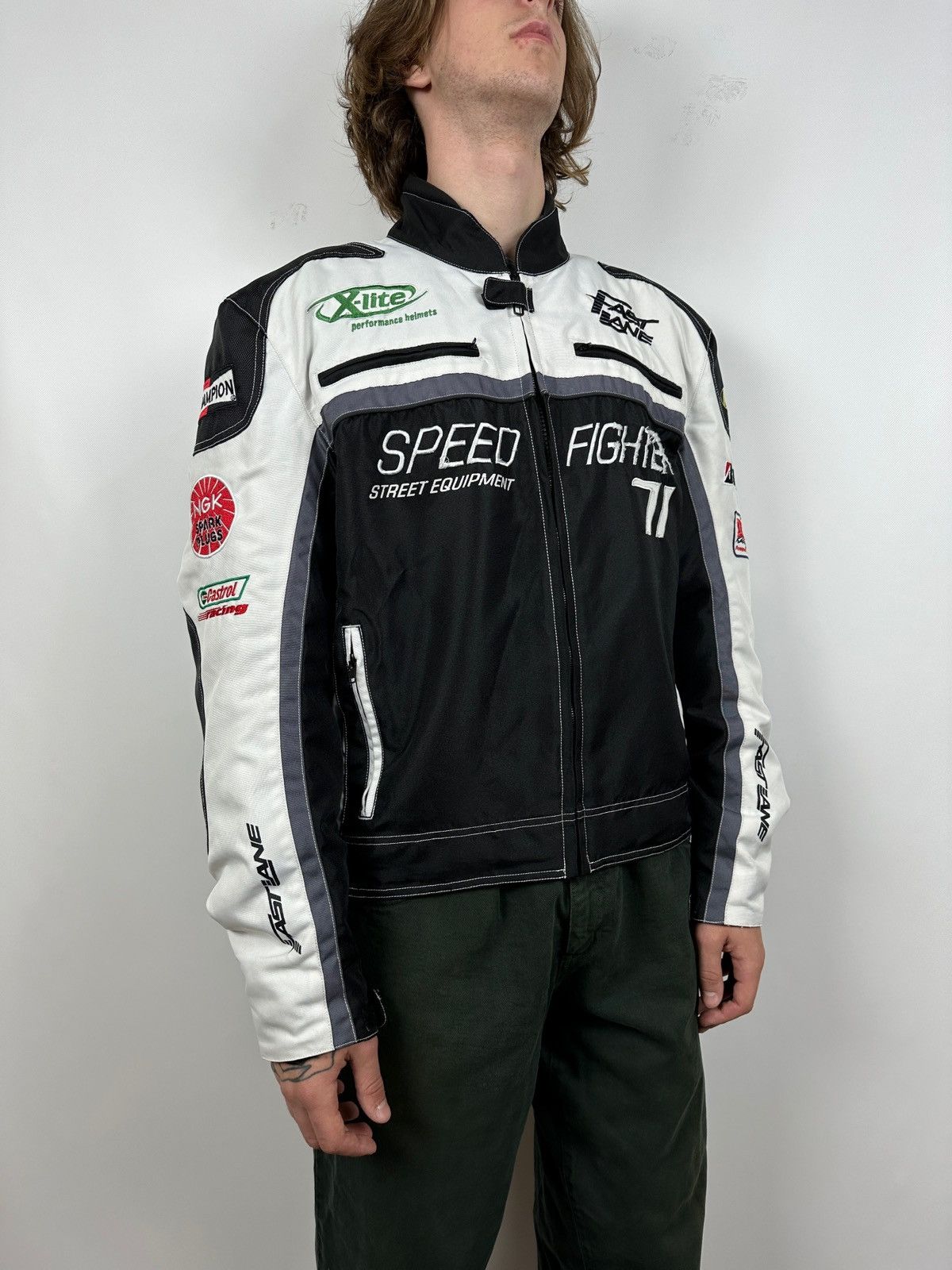 Formula 1 Vintage Speed Fighter Fast Lane Racing NASCAR Jacket Size US XL / EU 56 / 4 - 4 Thumbnail