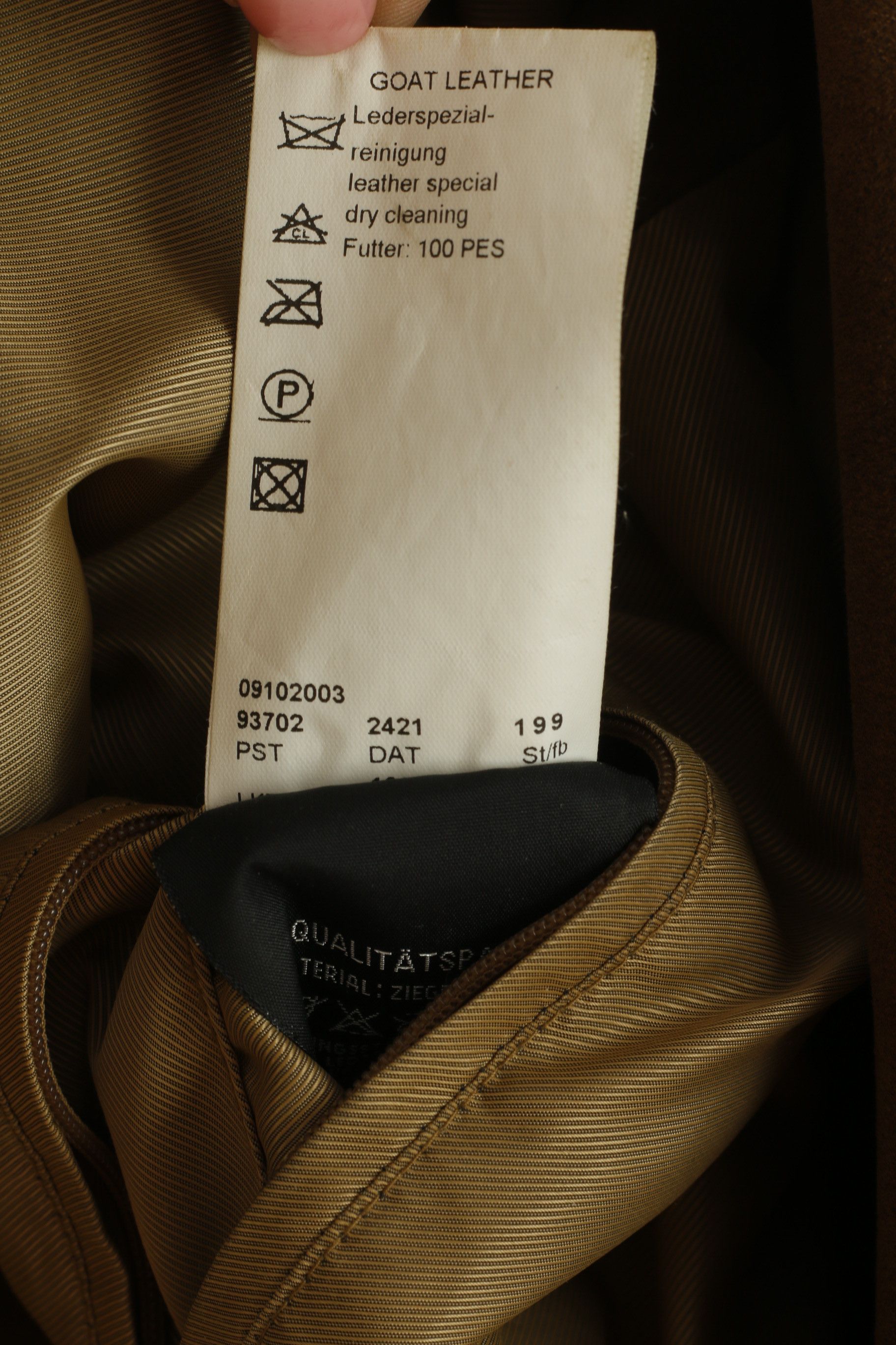 Milestone Milestone Men 50 M Jacket Brown Goat Leather 9698 Size US M / EU 48-50 / 2 - 6 Thumbnail