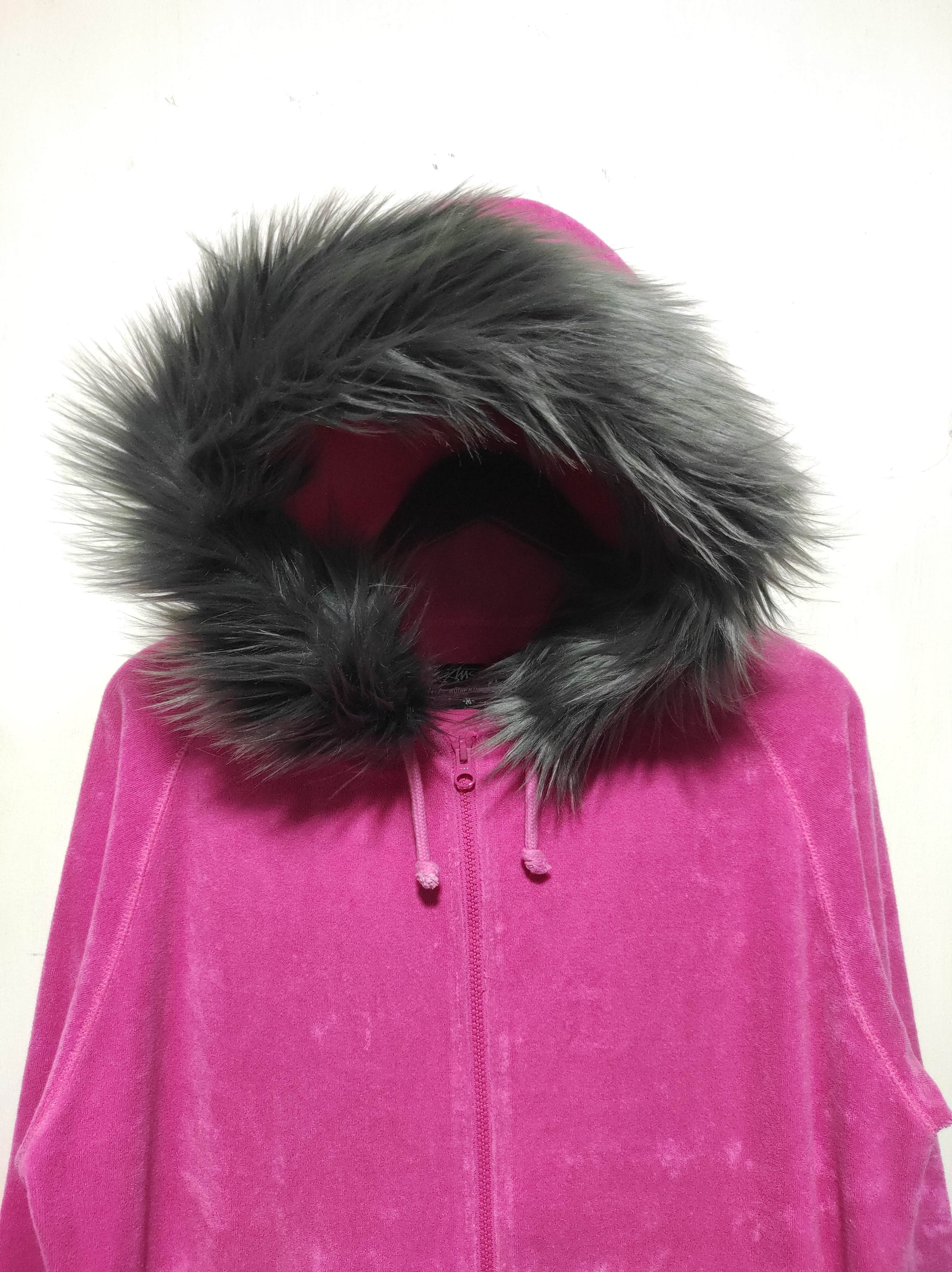 Stussy Stussy Pink Fleece Double Zip Fur Hoodie i6w9 LBG style Size US M / EU 48-50 / 2 - 3 Thumbnail