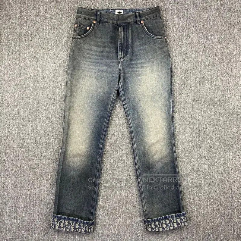 Dior Dior Blue Cotton Women's Jeans in XL . Size 31" - 1 Thumbnail