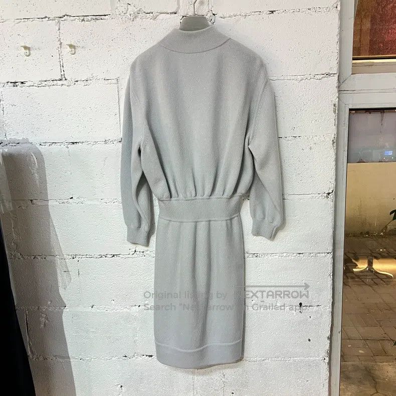 Hermes Hermes Wool and Silk Blend Dress, Classic Gray Color, Ches Size XS / US 0-2 / IT 36-38 - 2 Thumbnail