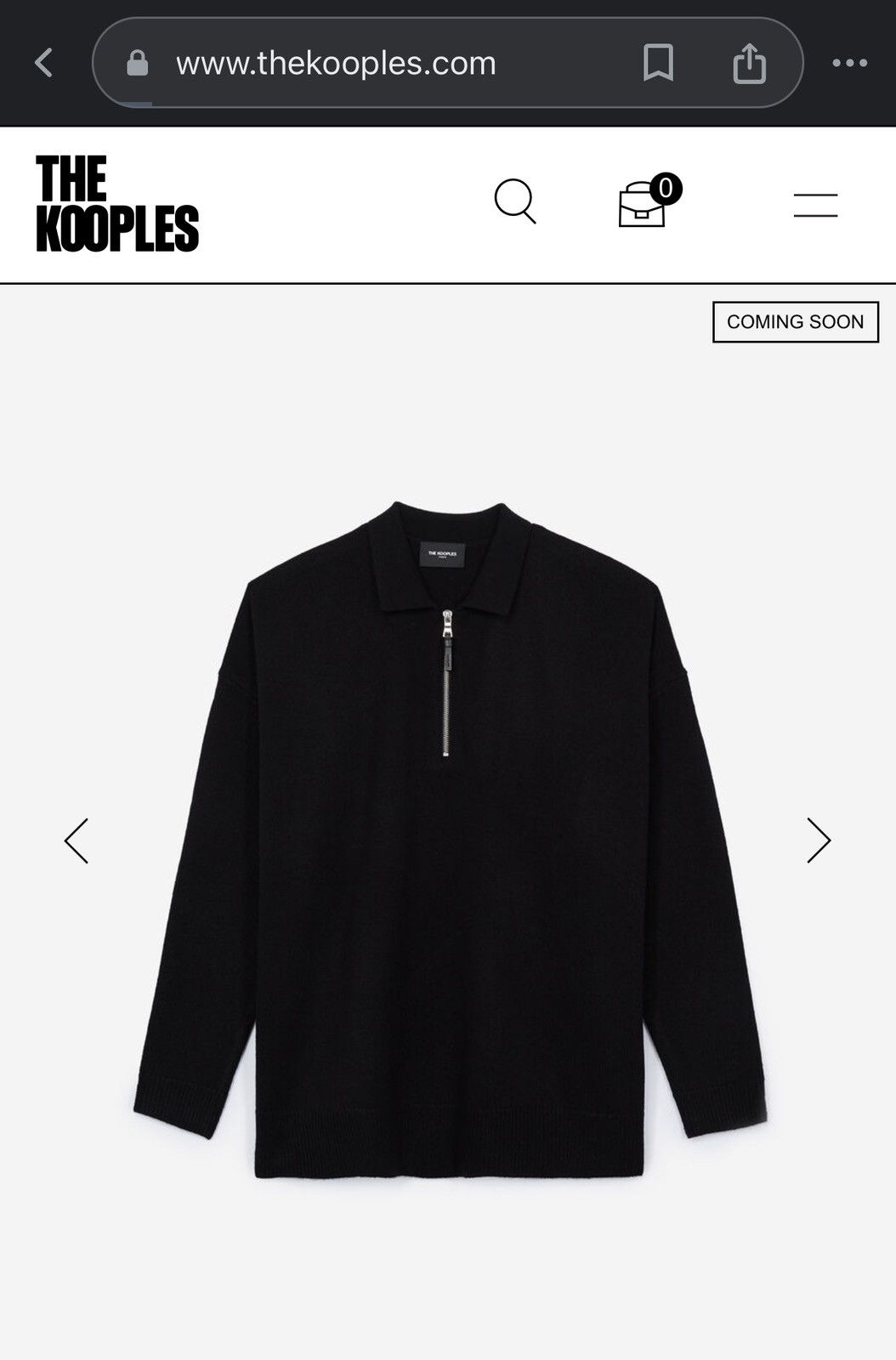 The Kooples Kooples Half Zip sweater- like New $295 retail Size US L / EU 52-54 / 3 - 5 Thumbnail