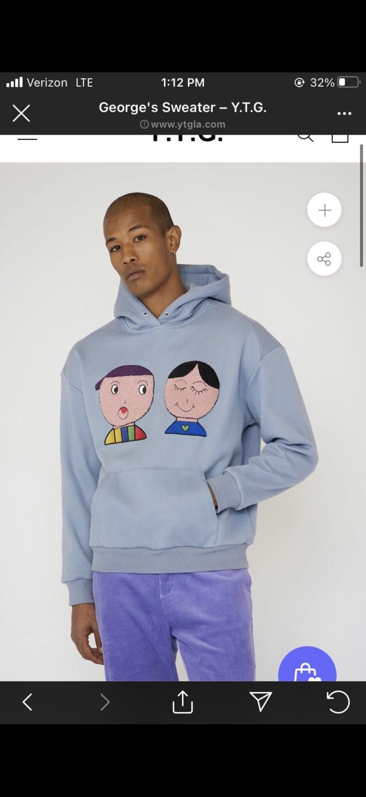 YITAI Y2k Yitai LA Earth Day George’s Hoodie 1/1 Fall Sweatshirt Size US M / EU 48-50 / 2 - 5 Thumbnail