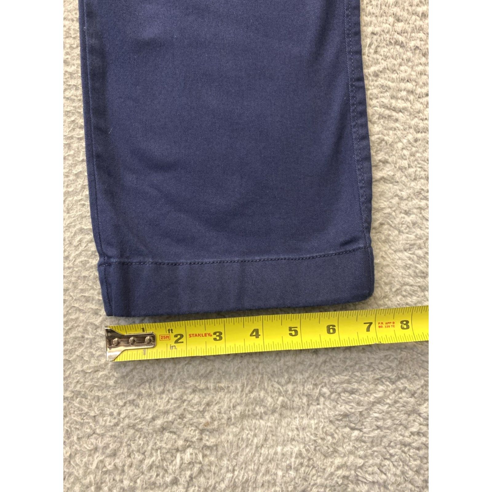 J.Crew J.CREW Men's Navy Chino Pants 36x32 Straight Fit Tech Stretch Flat Front Casual Size US 36 / EU 52 - 5 Thumbnail