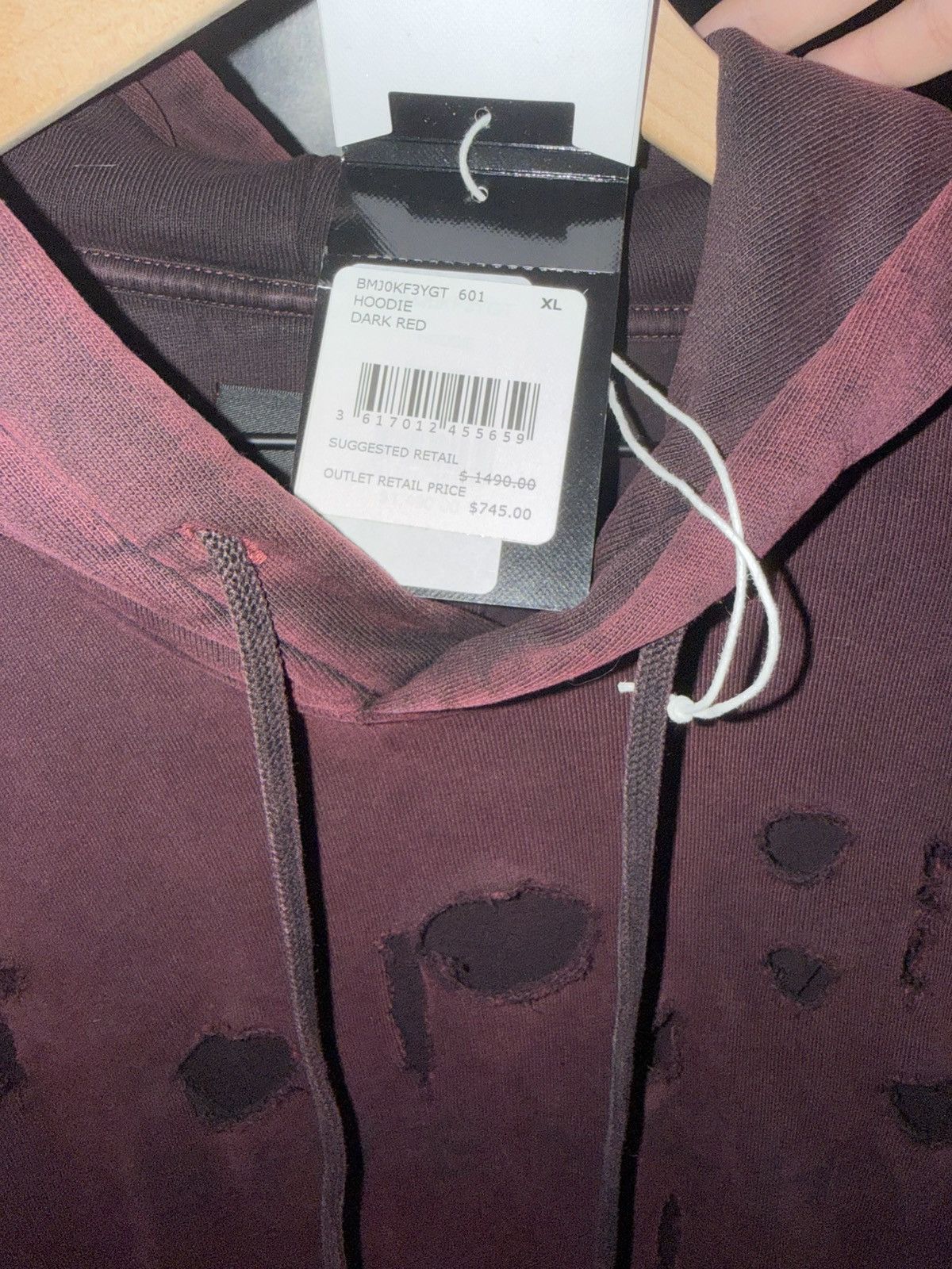 Givenchy Givenchy Distressed Hoodie Size US L / EU 52-54 / 3 - 3 Thumbnail