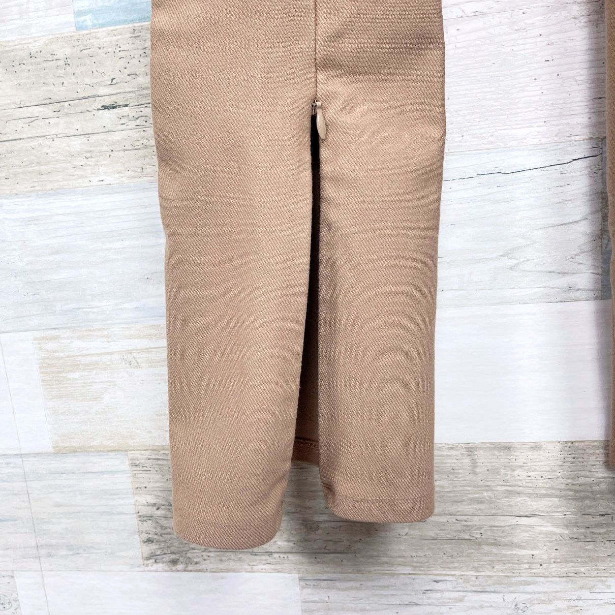 Zara ZARA Stretch Twill Knit Flared Pants Brown High Rise Women M Size 26" / US 2 / IT 38 - 6 Thumbnail