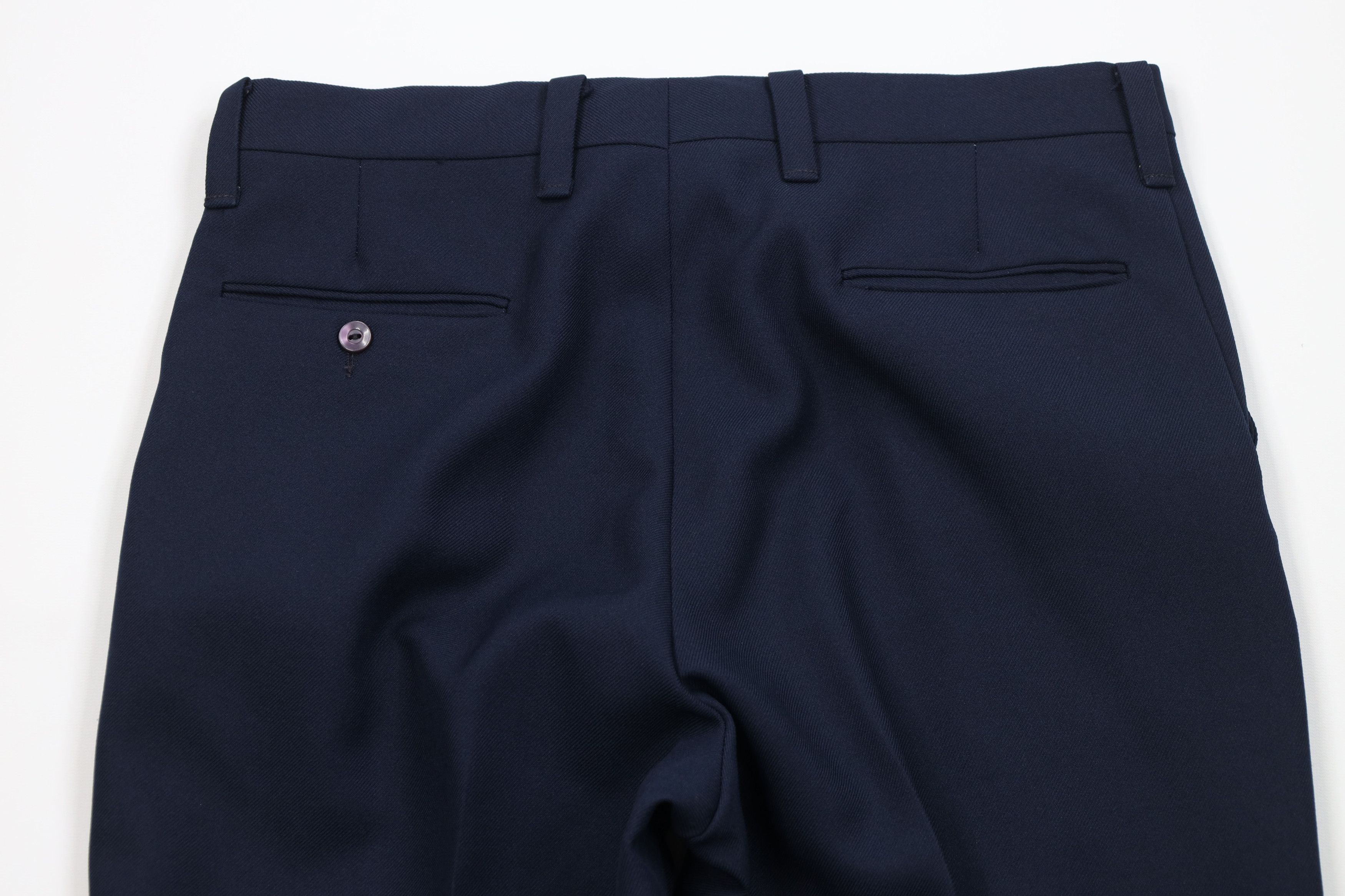 Vintage Vintage 70s Streetwear Wide Leg Chino Pants Navy Blue USA Size US 32 / EU 48 - 13 Thumbnail