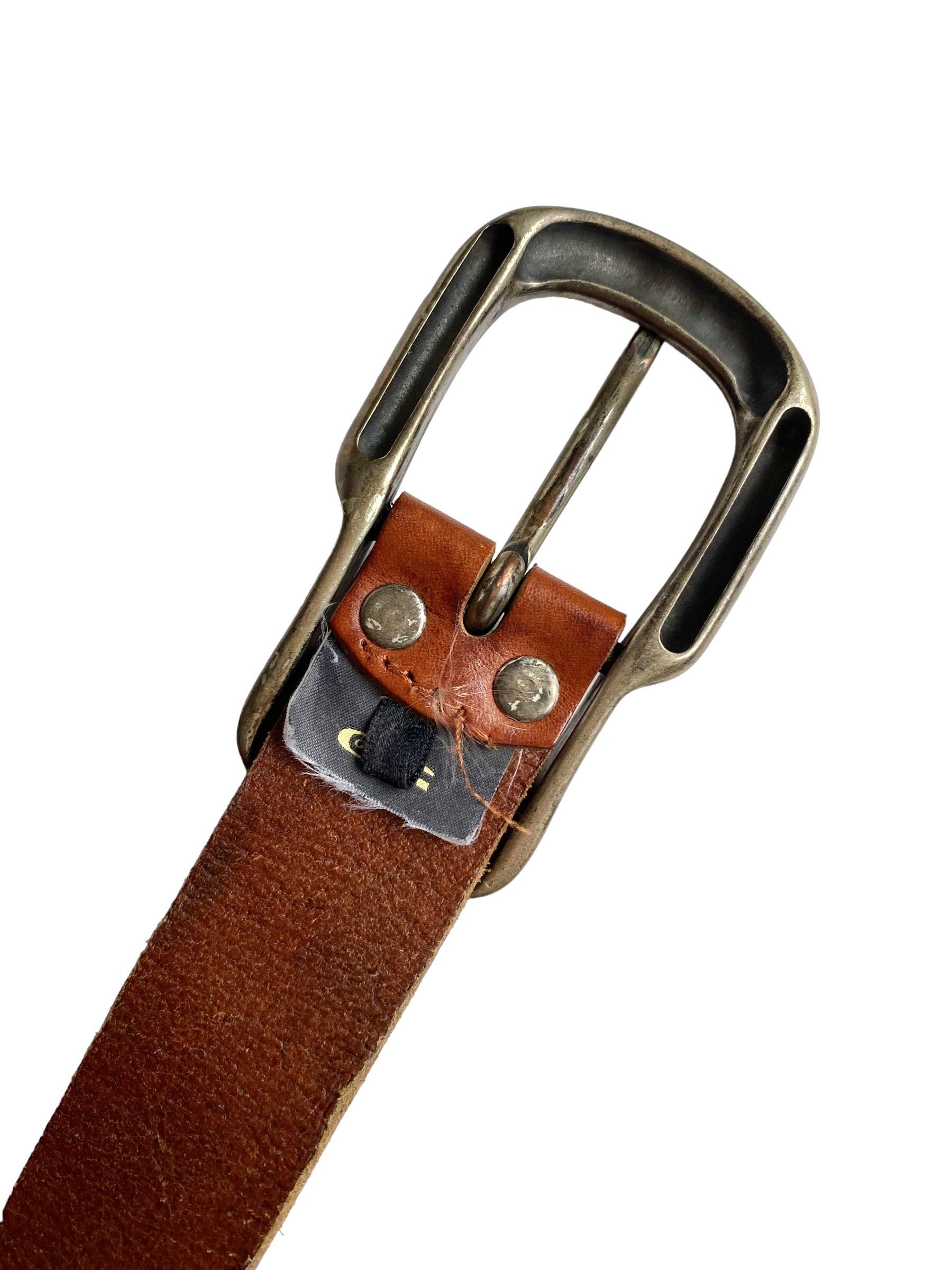 G-Star G-Star Raw Thick Leather Brown Belt (S) Size 30 - 3 Thumbnail
