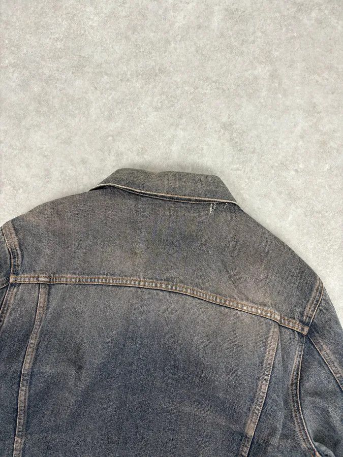 Moschino 1990s Moschino Faded Blue Grey Denim Jacket Size US L / EU 52-54 / 3 - 6 Thumbnail