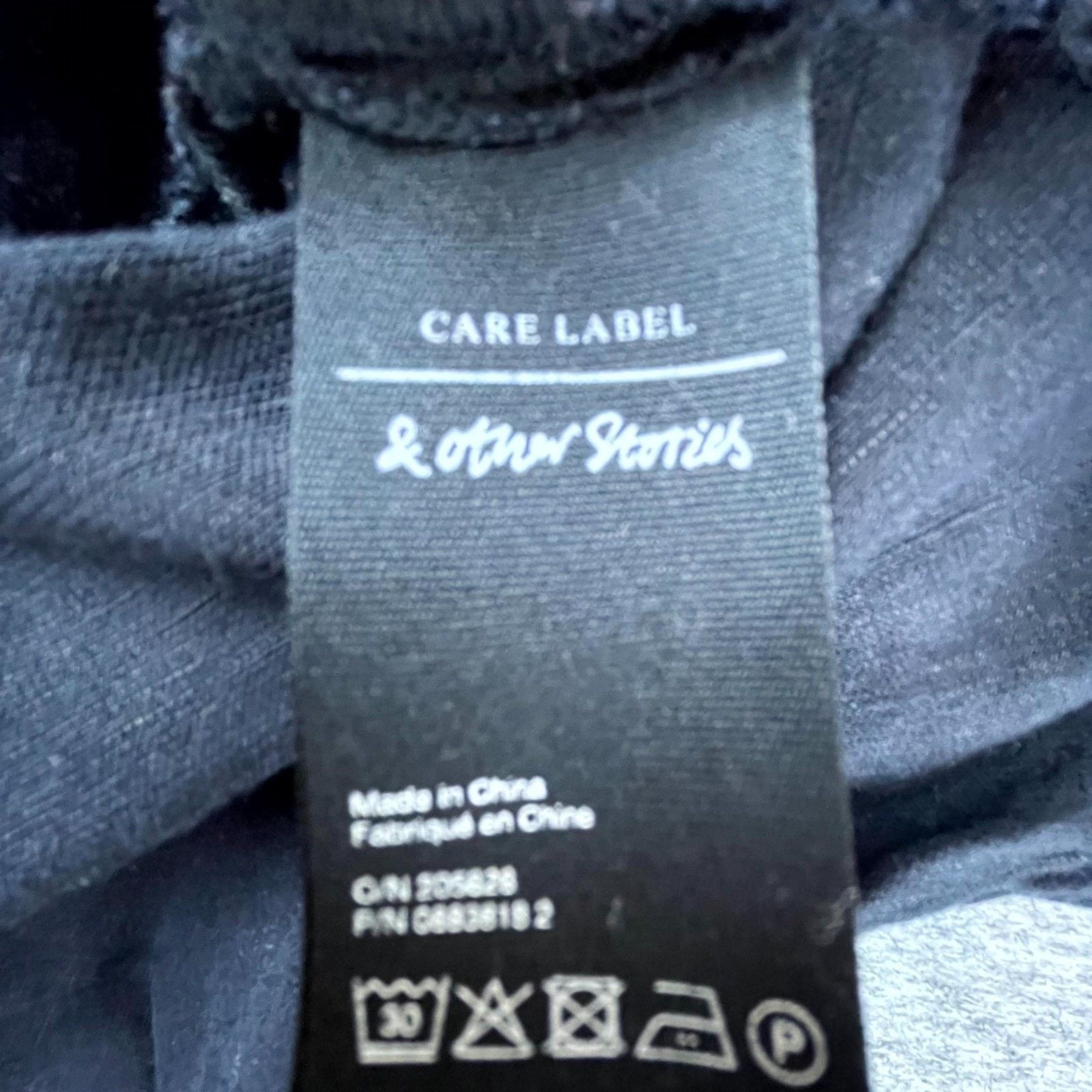 & Other Stories & Other Stories Mini Dress Womens 0 Black Linen LBD Summery Size XS / US 0-2 / IT 36-38 - 6 Thumbnail